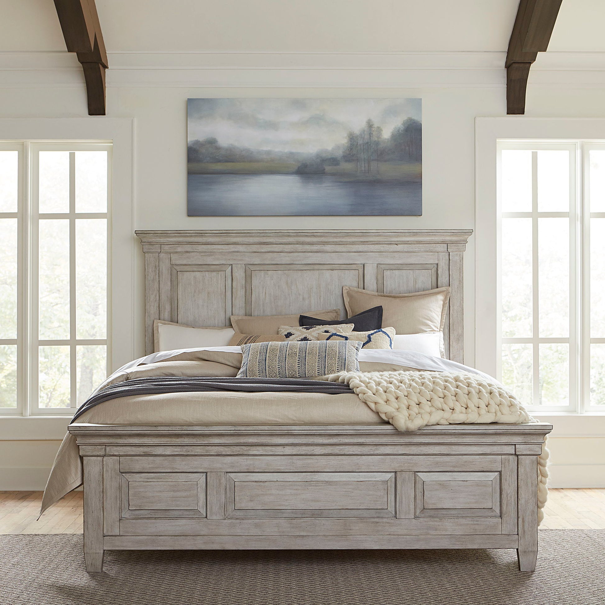 Liberty Furniture Heartland - Panel Bed, Dresser & Mirror | Meri Furniture