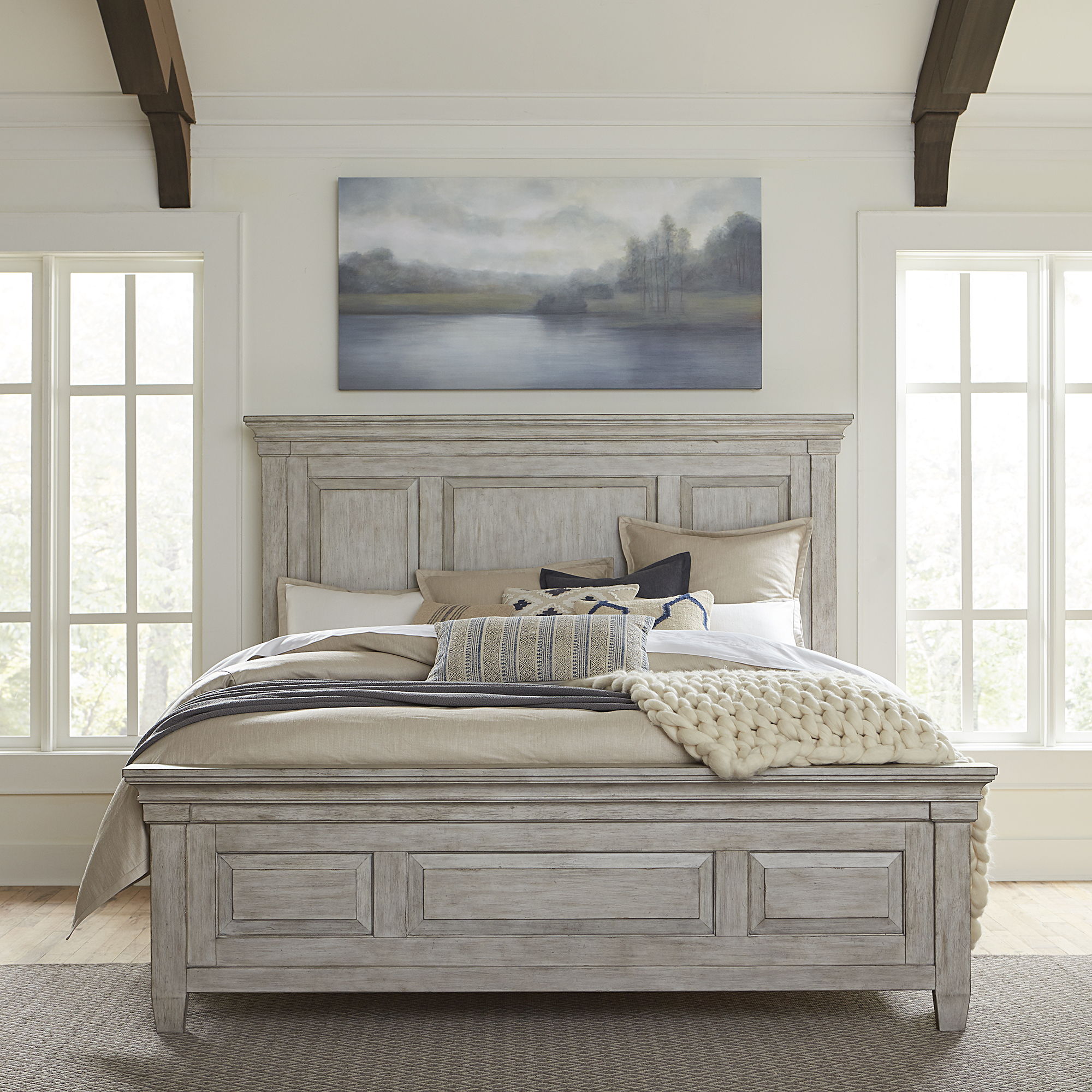 Liberty Furniture Heartland - Panel Bed, Dresser & Mirror | Meri Furniture