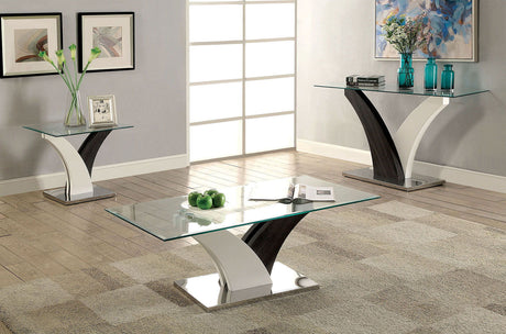 Sloane - Coffee Table - White / Dark Gray