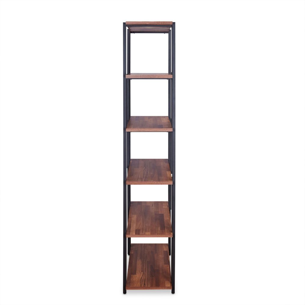 ACME Sara - Bookshelf - Walnut & Sandy Black | Meri Furniture