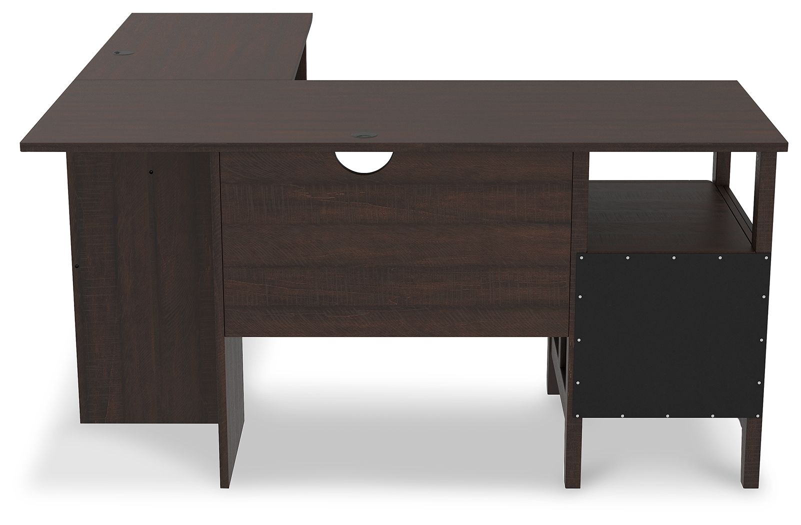 Signature Design by Ashley® Camiburg - Warm Brown - 2-Piece Home Office Desk | Meri Furniture