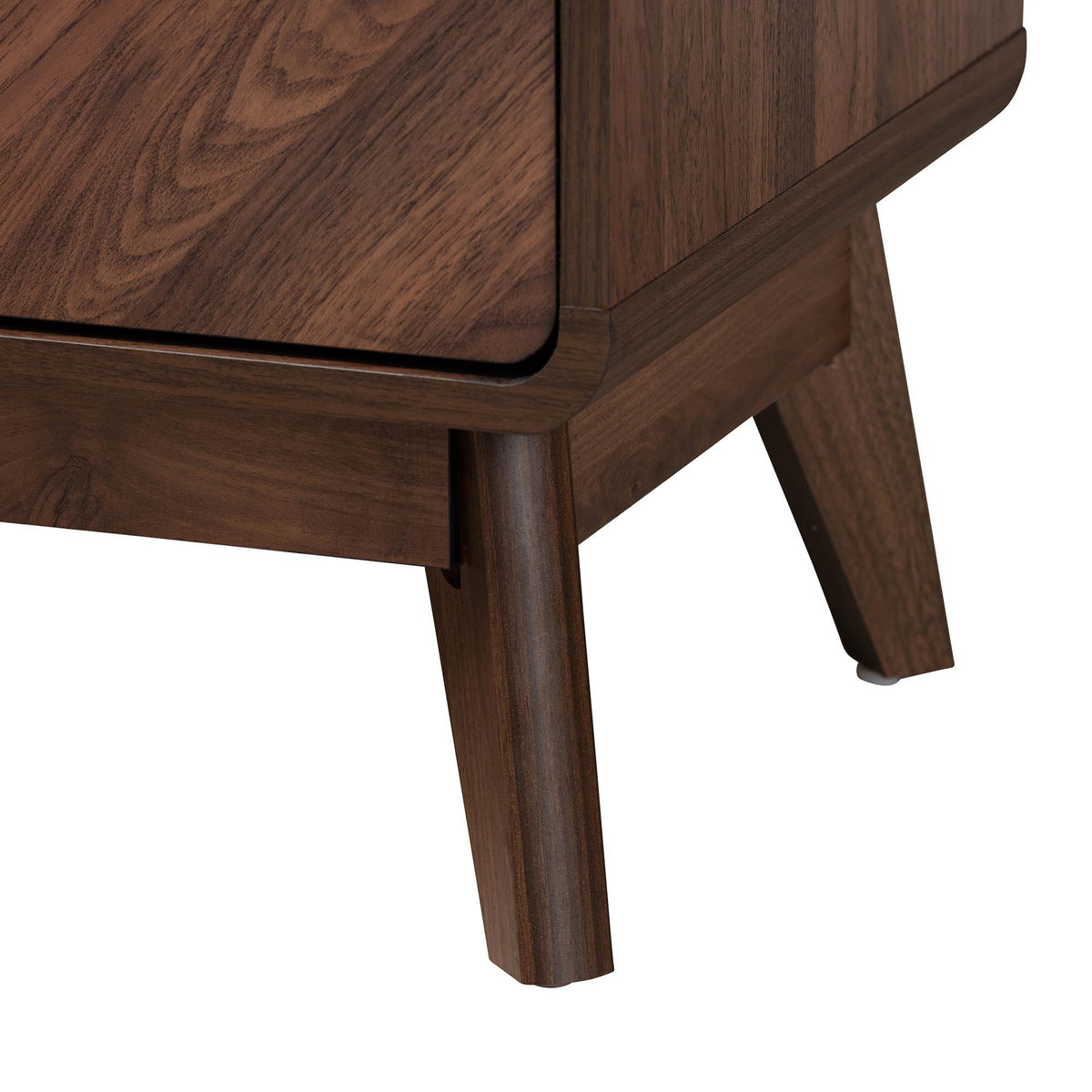 Markell Mid-Century Modern Transitional Walnut Brown Finished Wood 5-Drawer Storage Chest