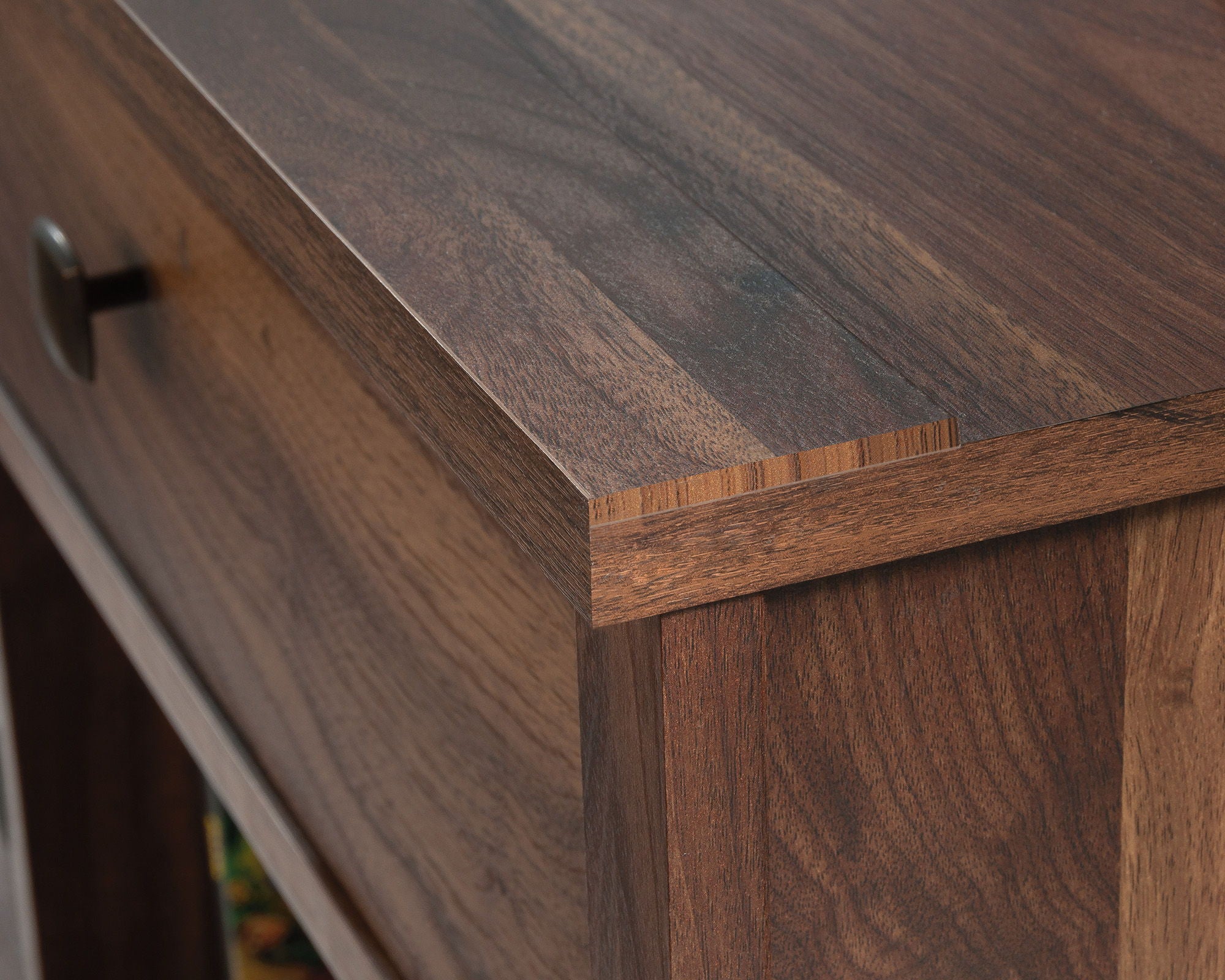 TV Stand with Drawers in Grand Walnut
