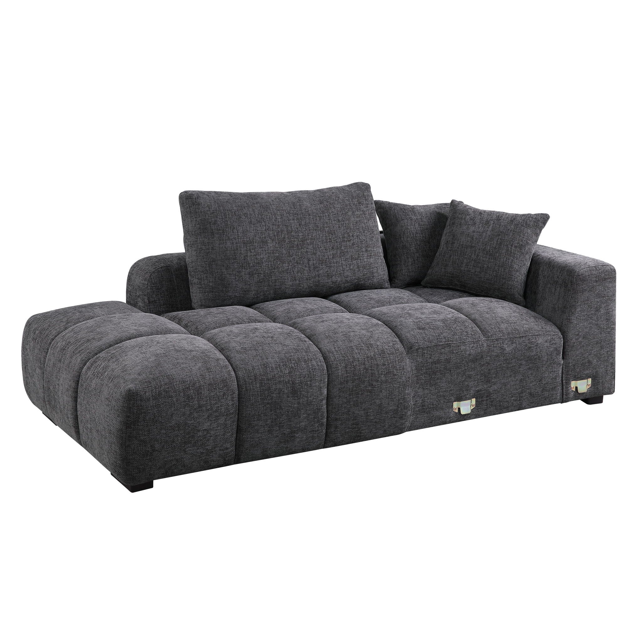 Chosen - Sectional Sofa With Toss Pillows And Chaise