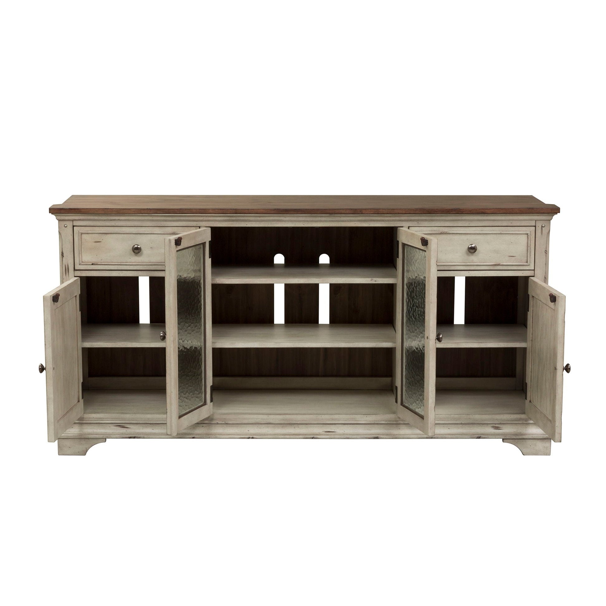 Liberty Furniture Morgan Creek - Entertainment TV Stand - White | Meri Furniture