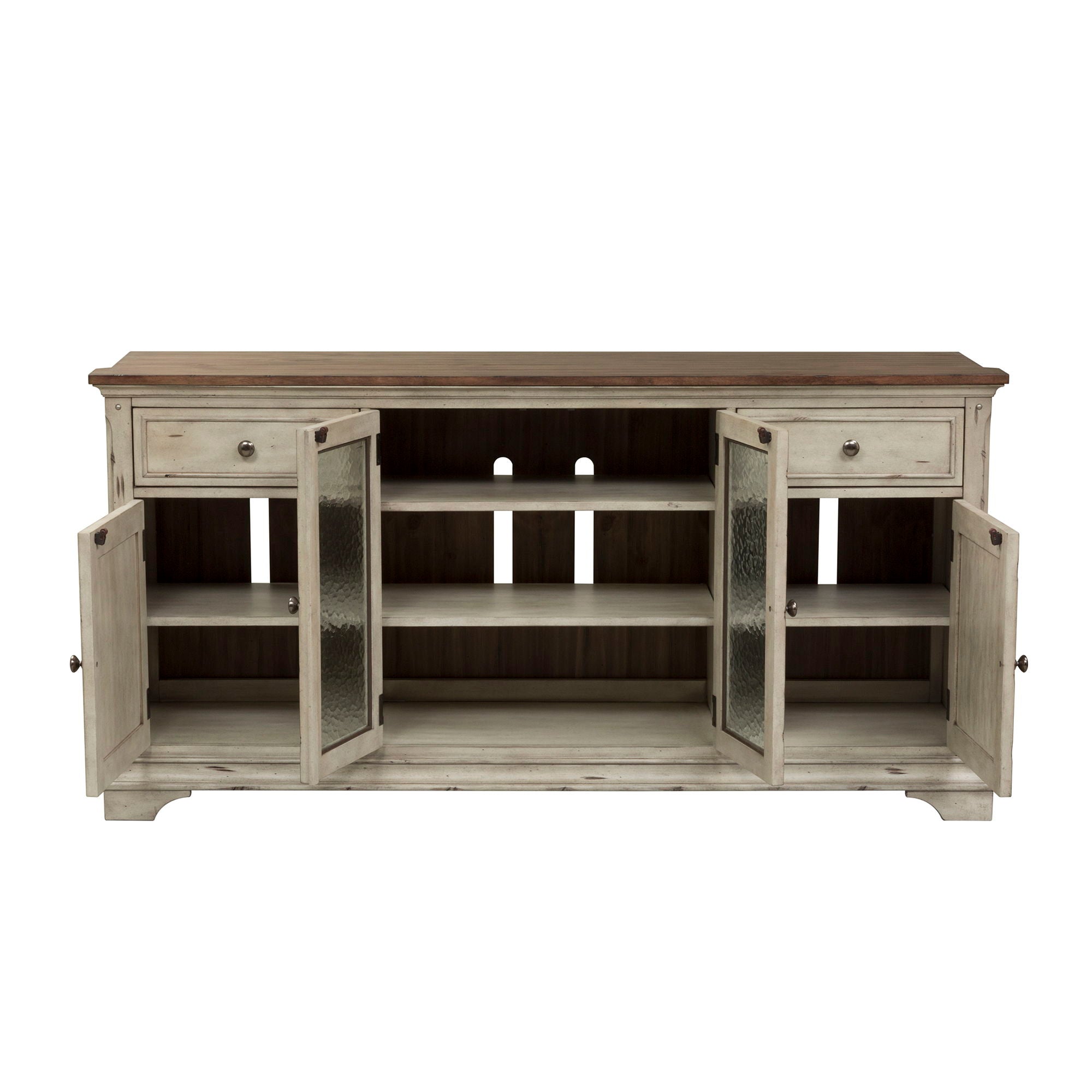 Liberty Furniture Morgan Creek - Entertainment TV Stand - White | Meri Furniture
