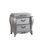 ACME Leonora - Nightstand - Vintage Platinum | Meri Furniture