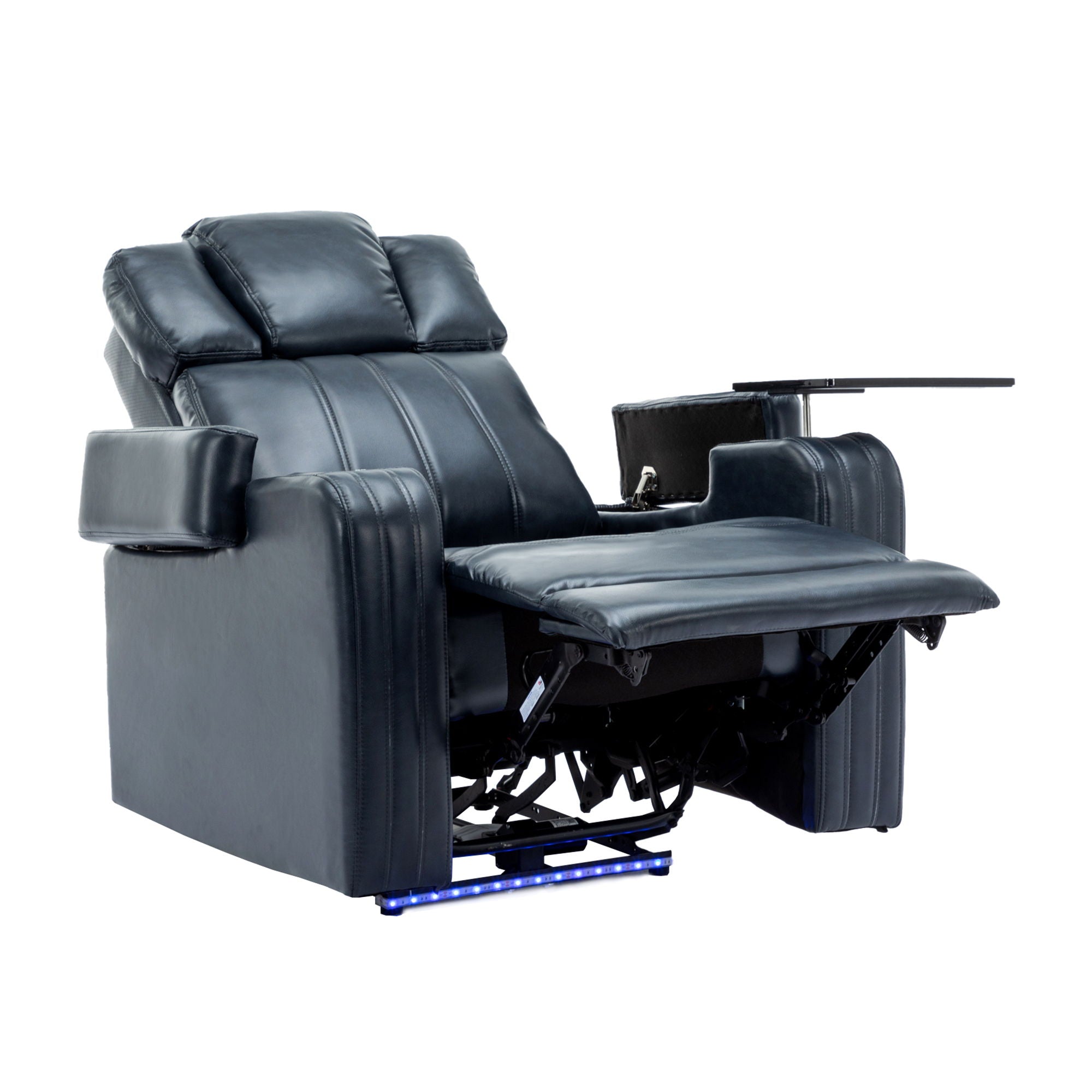 Power Recliner Theater Chair With Cooling Cup Holder, Bluetooth Speaker, LED Lights, USB Ports