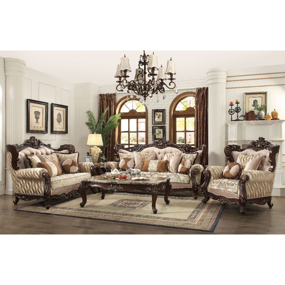 ACME Shalisa - Sofa - Fabric & Walnut | Meri Furniture