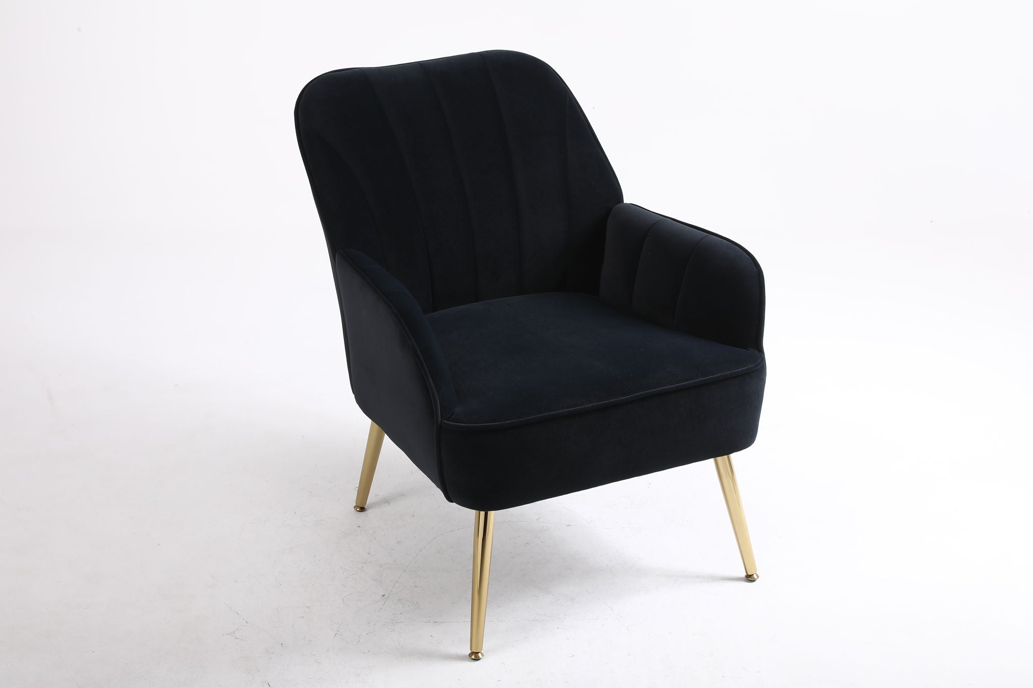 Modern Mid-Century Chair Tufted Sherpa Armchair For Living Room Bedroom Office