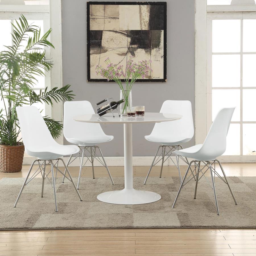 Coaster Fine Furniture Lowry - Round Dining Table Set | Meri Furniture