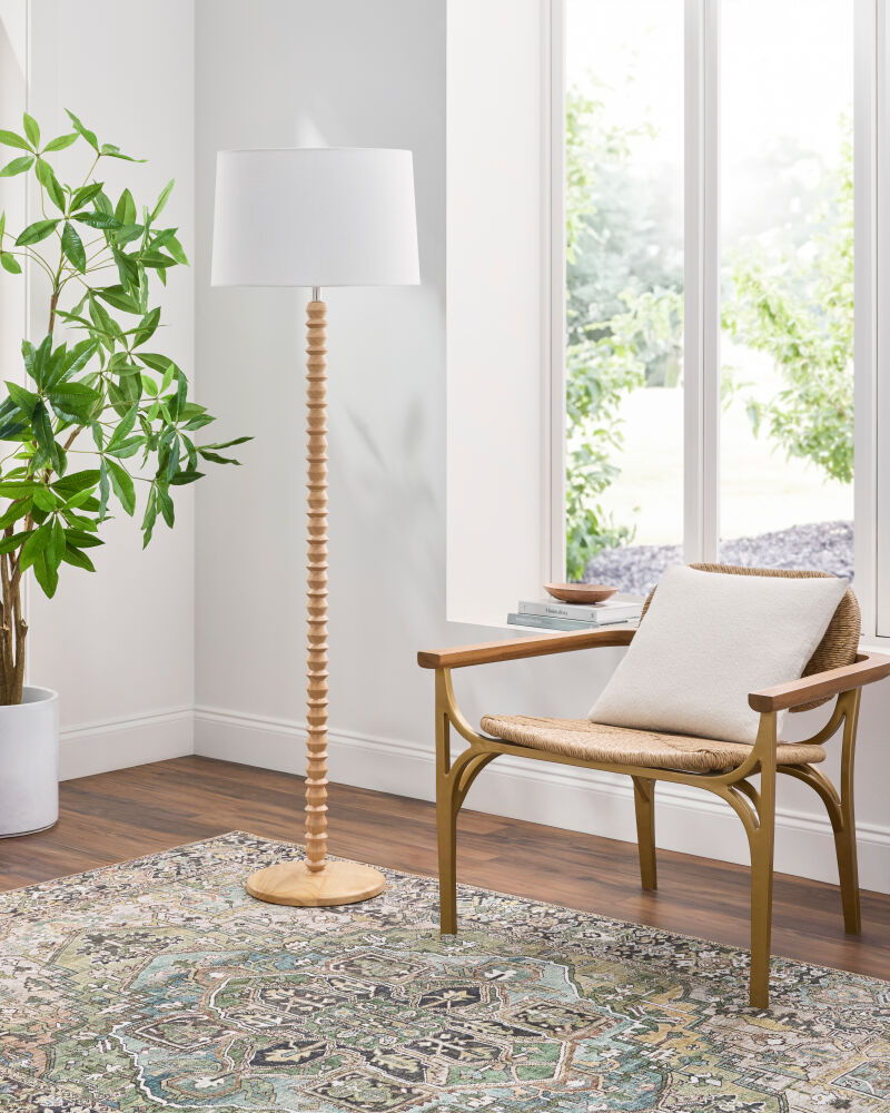 Padauk Accent Floor Lamp
