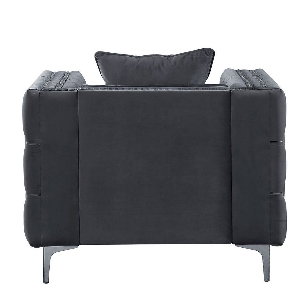 Gillian II - Chair - Light Gray Velvet