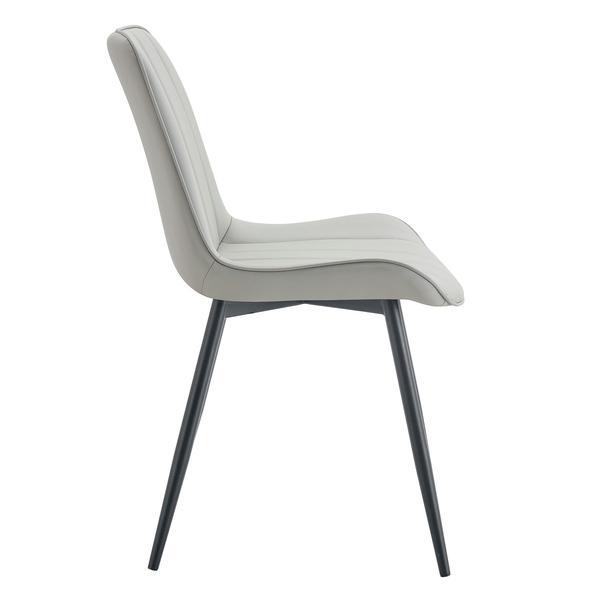 Modern Style Extended Seat Cushion Dining Chair Set