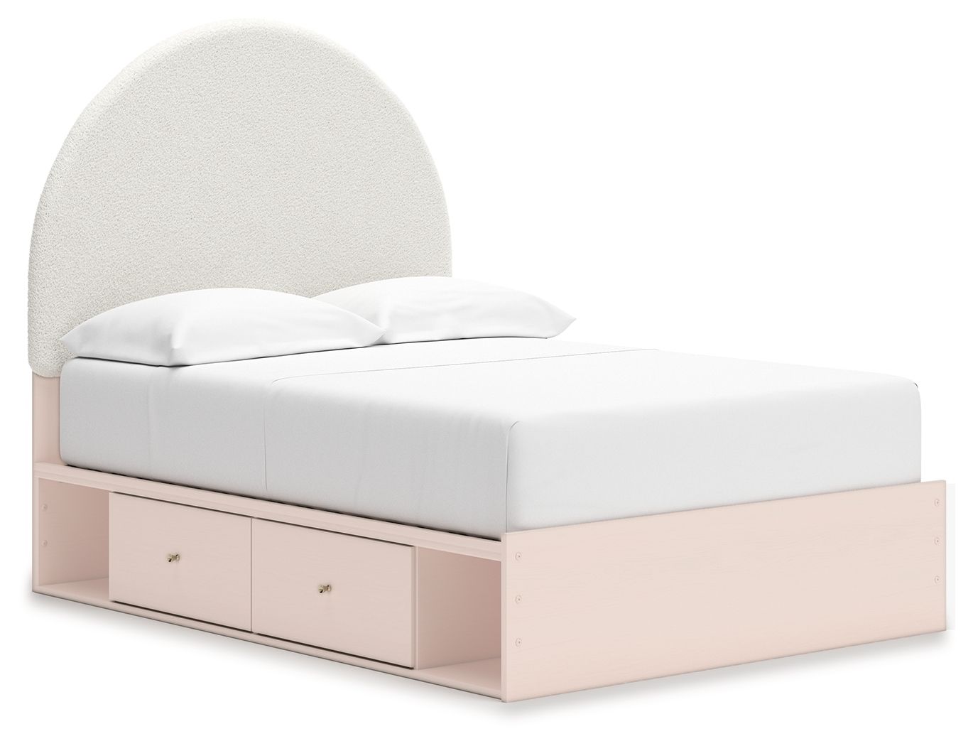 Signature Design by Ashley® Wistenpine - Upholstered Panel Bed With Storage | Meri Furniture