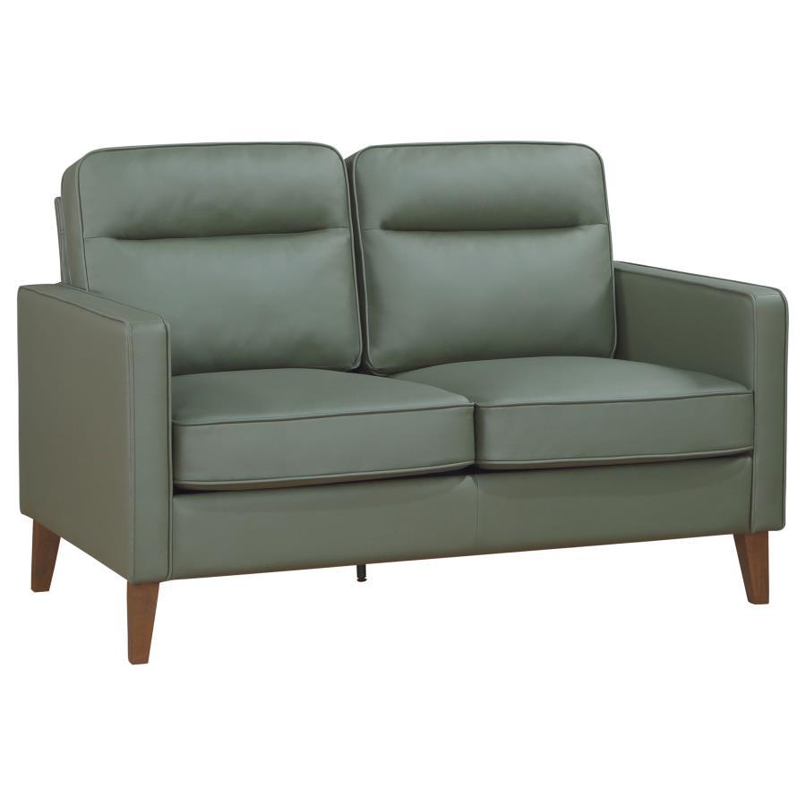 Coaster Fine Furniture Jonah - Upholstered Track Arm Loveseat | Meri Furniture