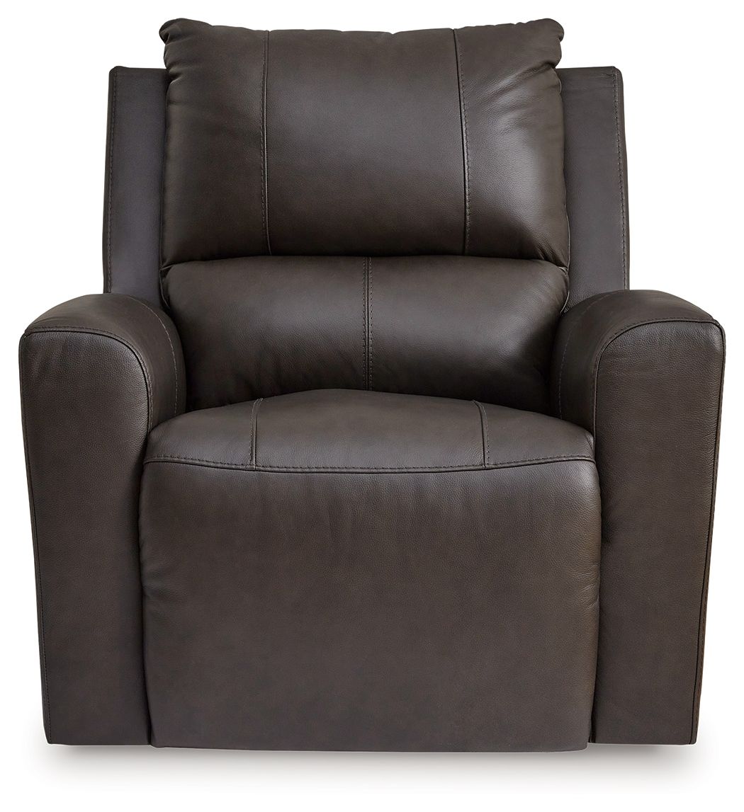 Signature Design by Ashley® Boxmere - Storm - Power Rocker Recliner | Meri Furniture