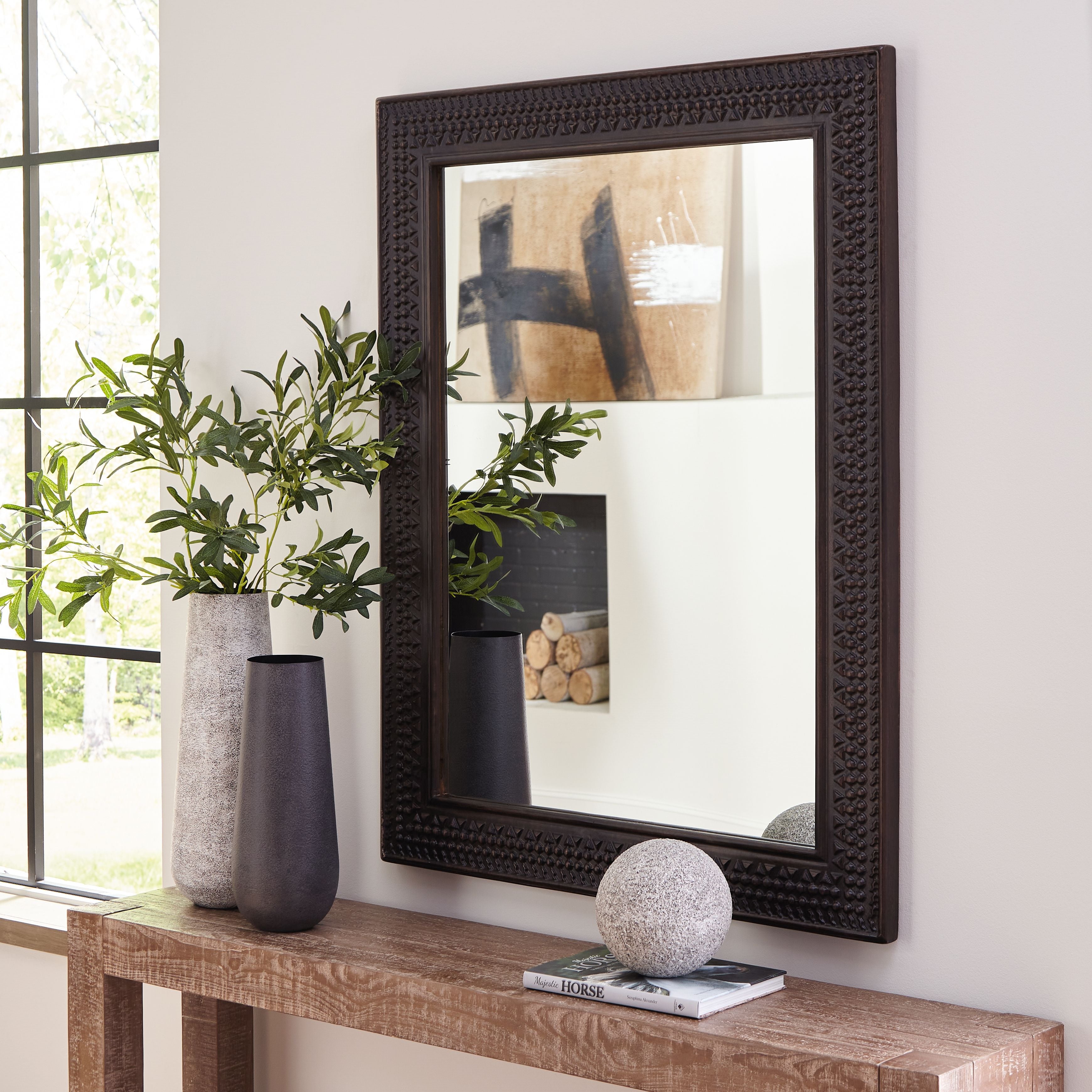 Ashley Furniture Balintmore - Dark Brown - Accent Mirror | Meri Furniture