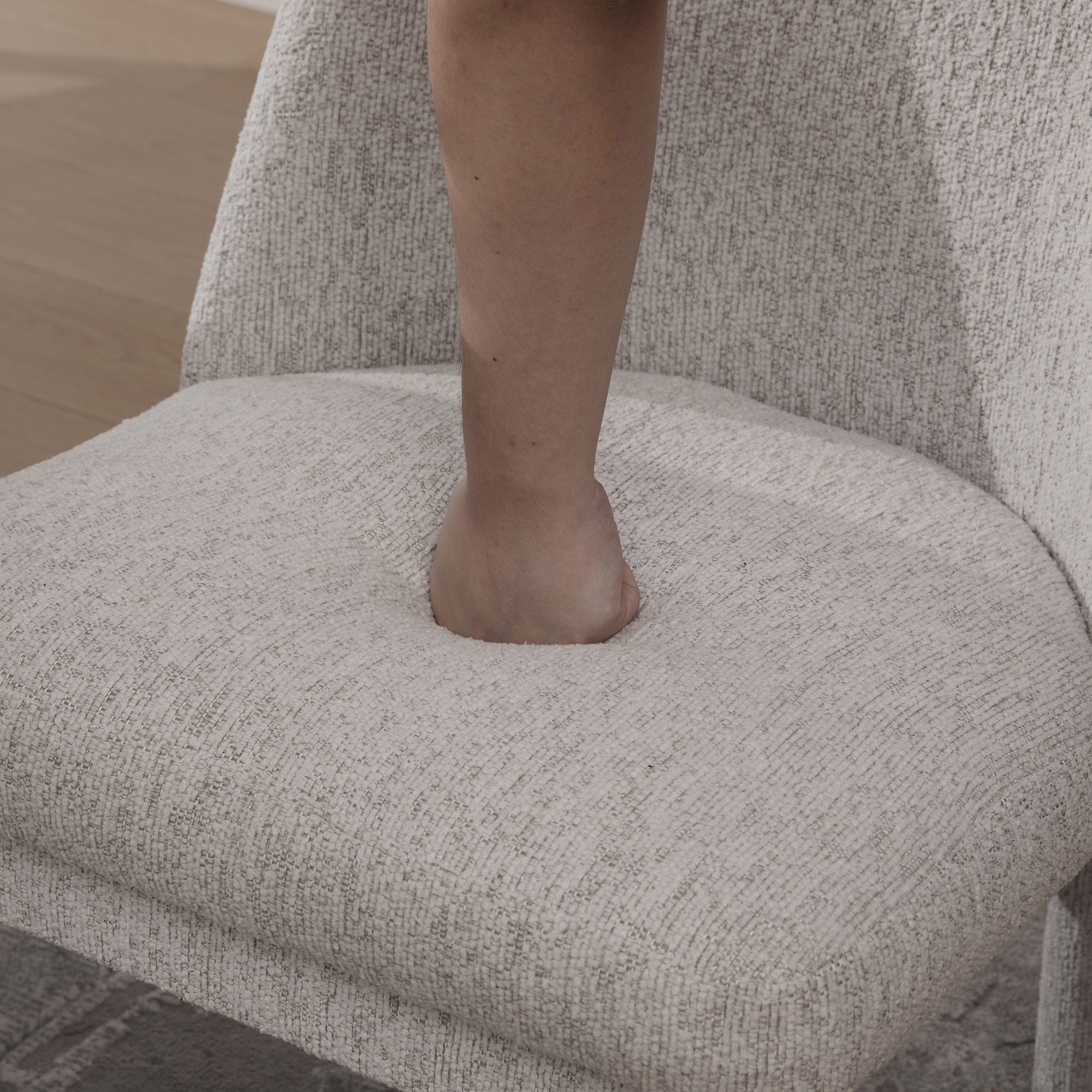 Wide Minimalist Dining Chair