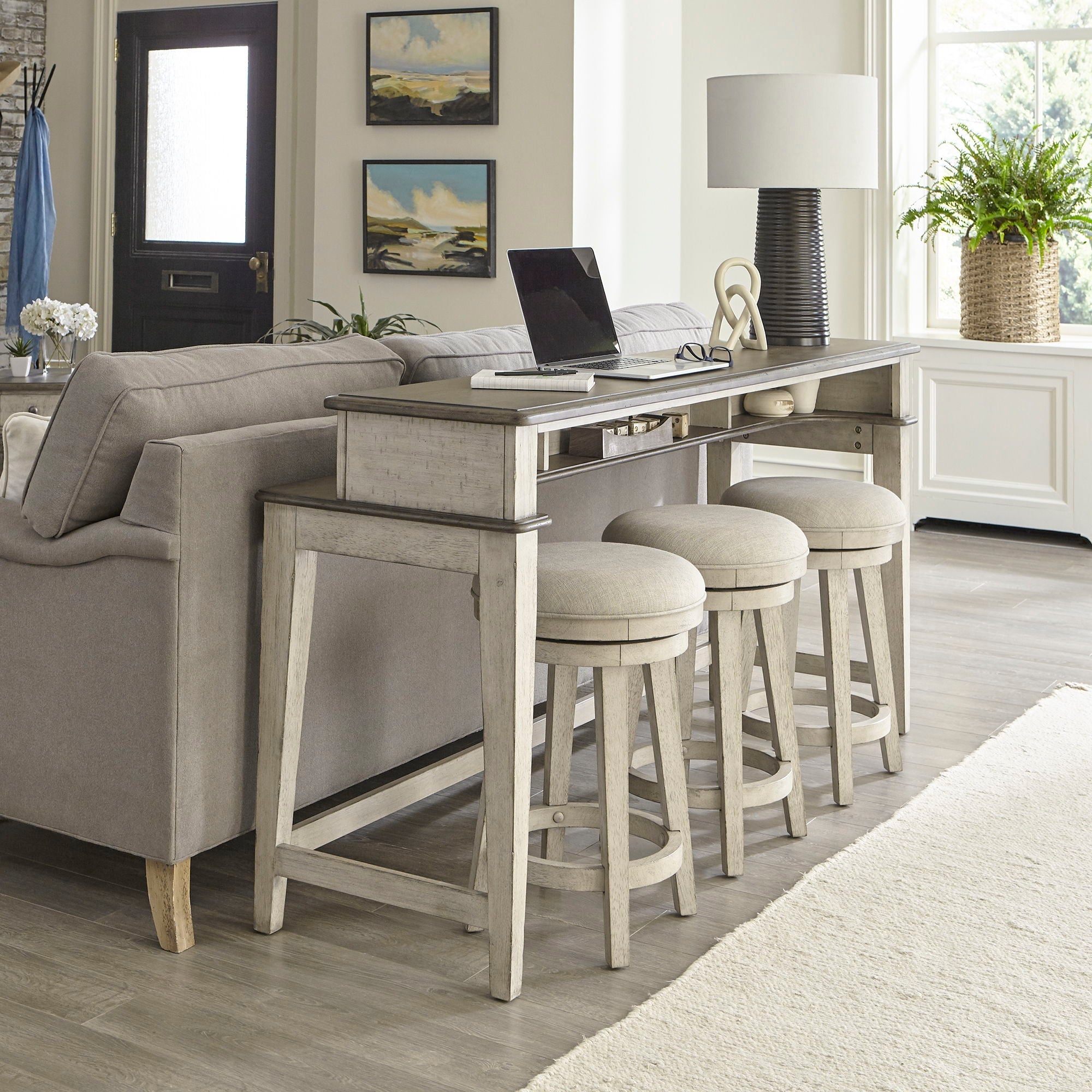 Liberty Furniture Ivy Hollow - 4 Piece Living Room Set - White | Meri Furniture