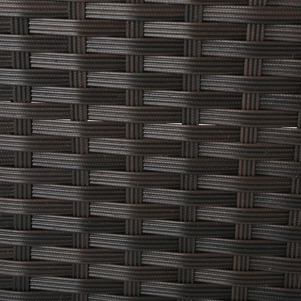 Santa Cruz - 8 Piece Outdoor Sectional Set - Dark Brown