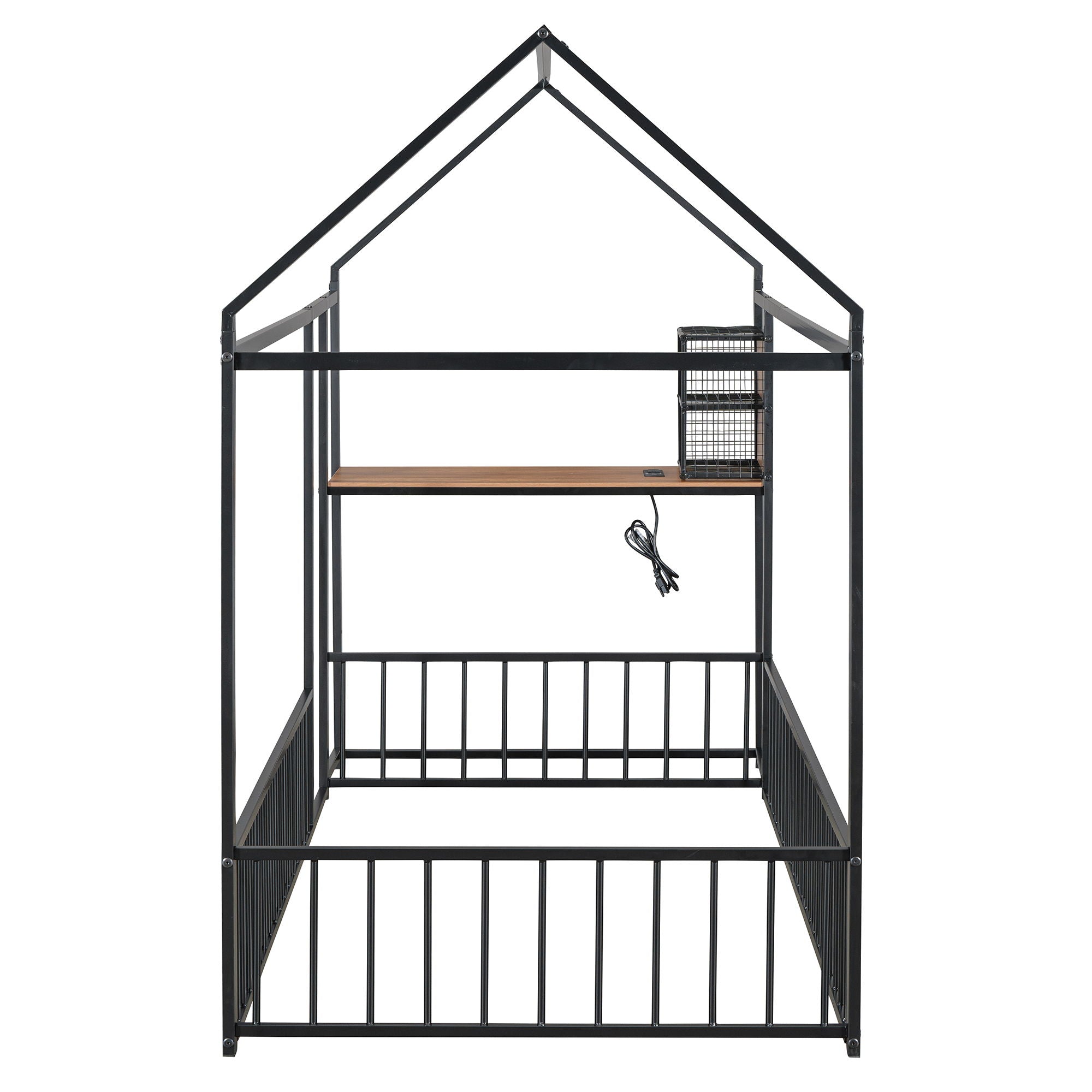 House Frame With Desk, Shelves, Power Outlets And USB Ports