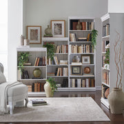 Magnolia Manor - 4 Piece Stepped Bookcase Set - White