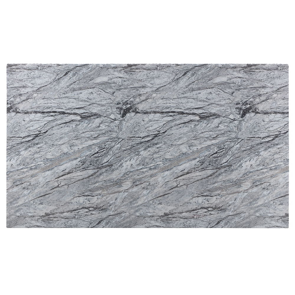 ACME Caralin - Dining Table - Engineered Stone & Black Finish | Meri Furniture
