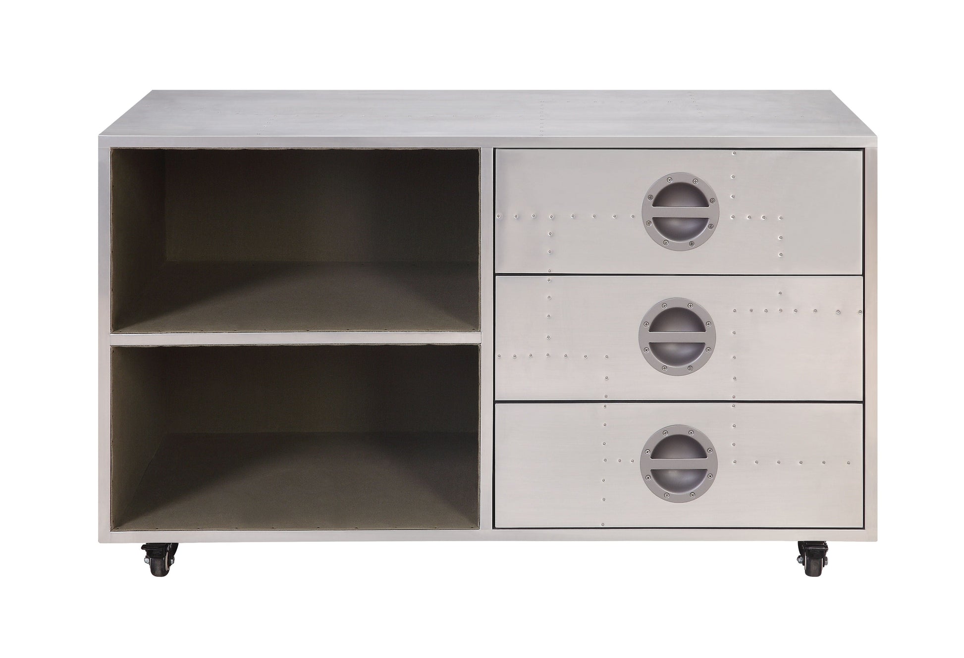 ACME Brancaster - Cabinet - Aluminum - 23" | Meri Furniture