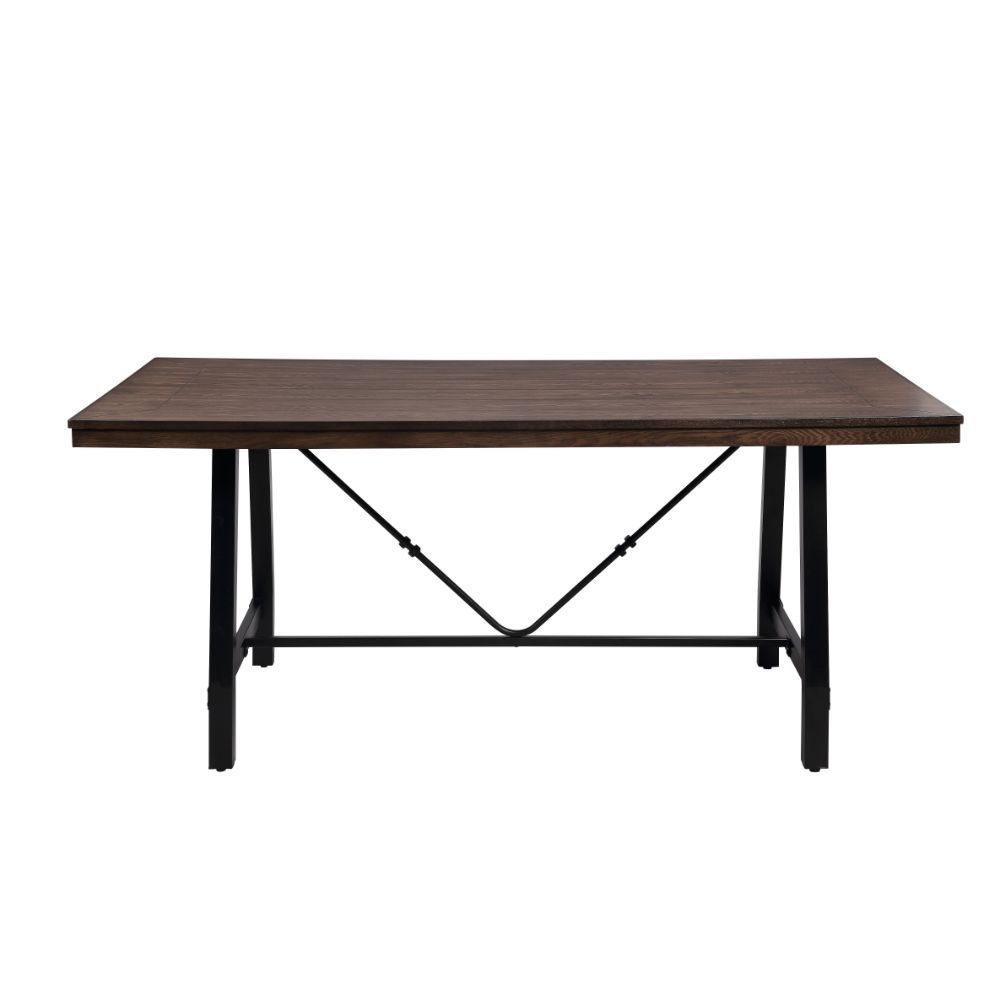 ACME Mariatu - Bench - Oak & Black | Meri Furniture