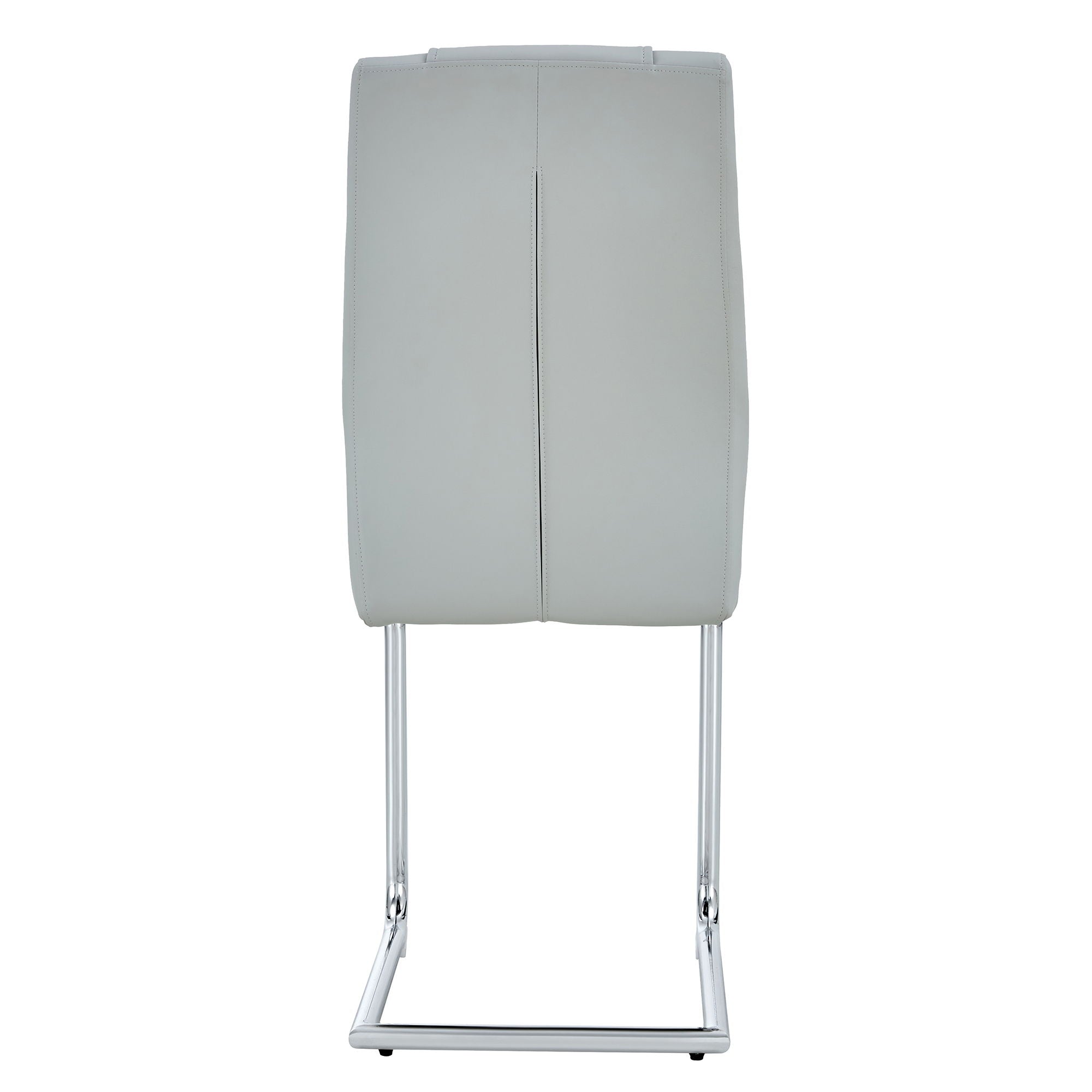 Modern Dining Chairs With Padded Seat, Metal Legs
