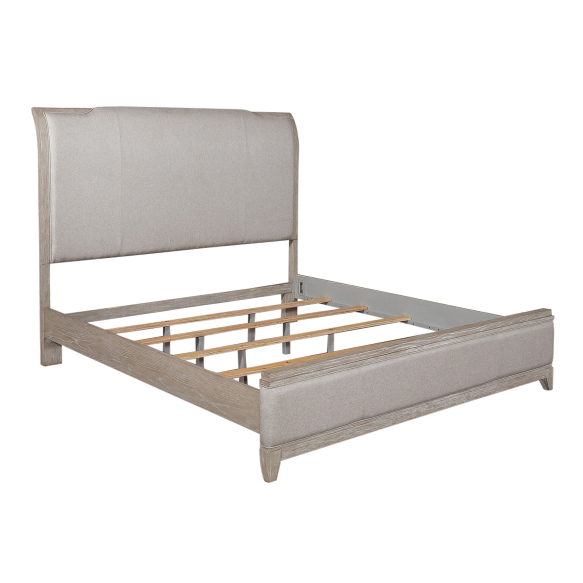 Liberty Furniture Belmar - Upholstered Bed, Dresser & Mirror Set | Meri Furniture