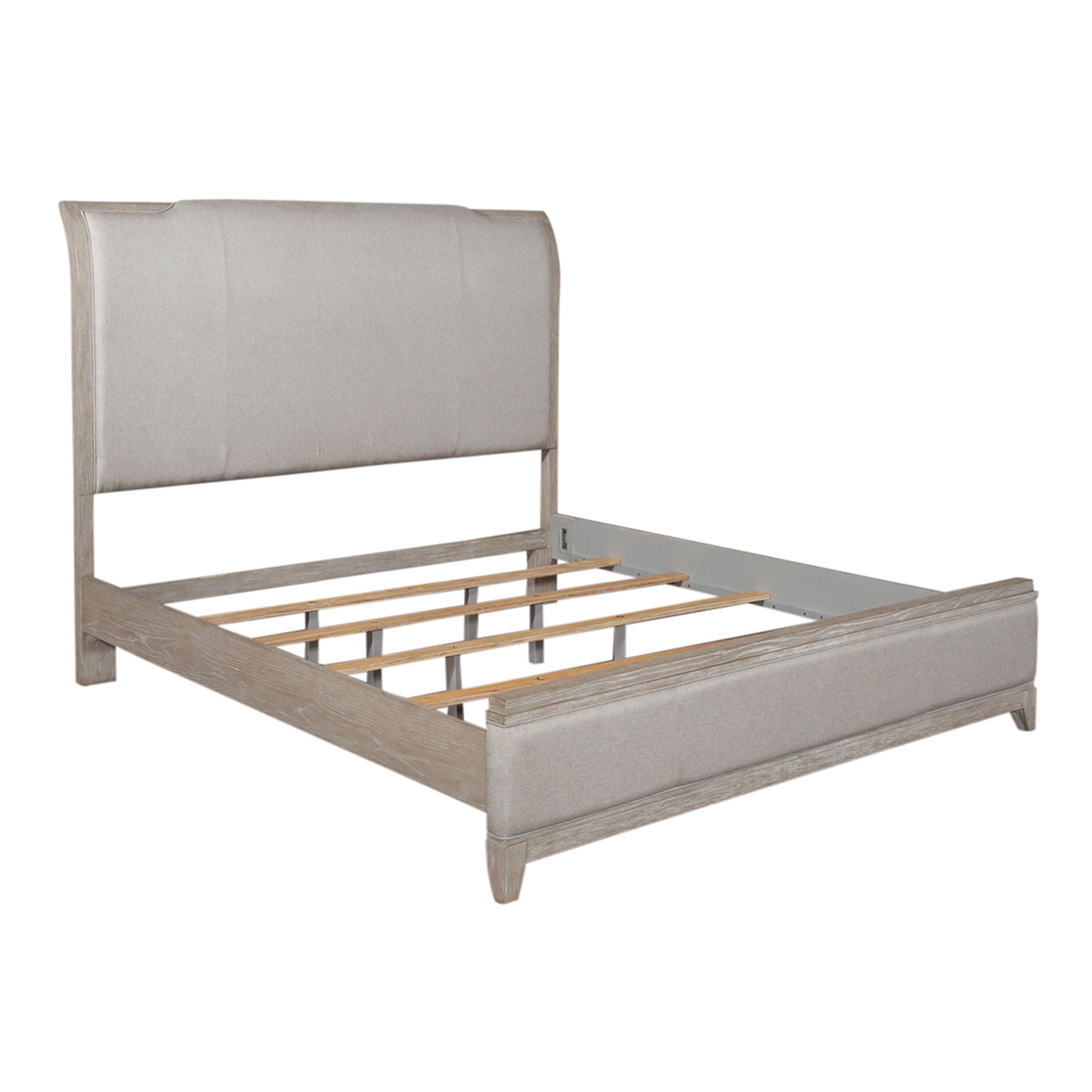 Liberty Furniture Belmar - Upholstered Bed, Dresser & Mirror Set | Meri Furniture