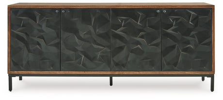 Dorannby - Black / Brown - Accent Cabinet