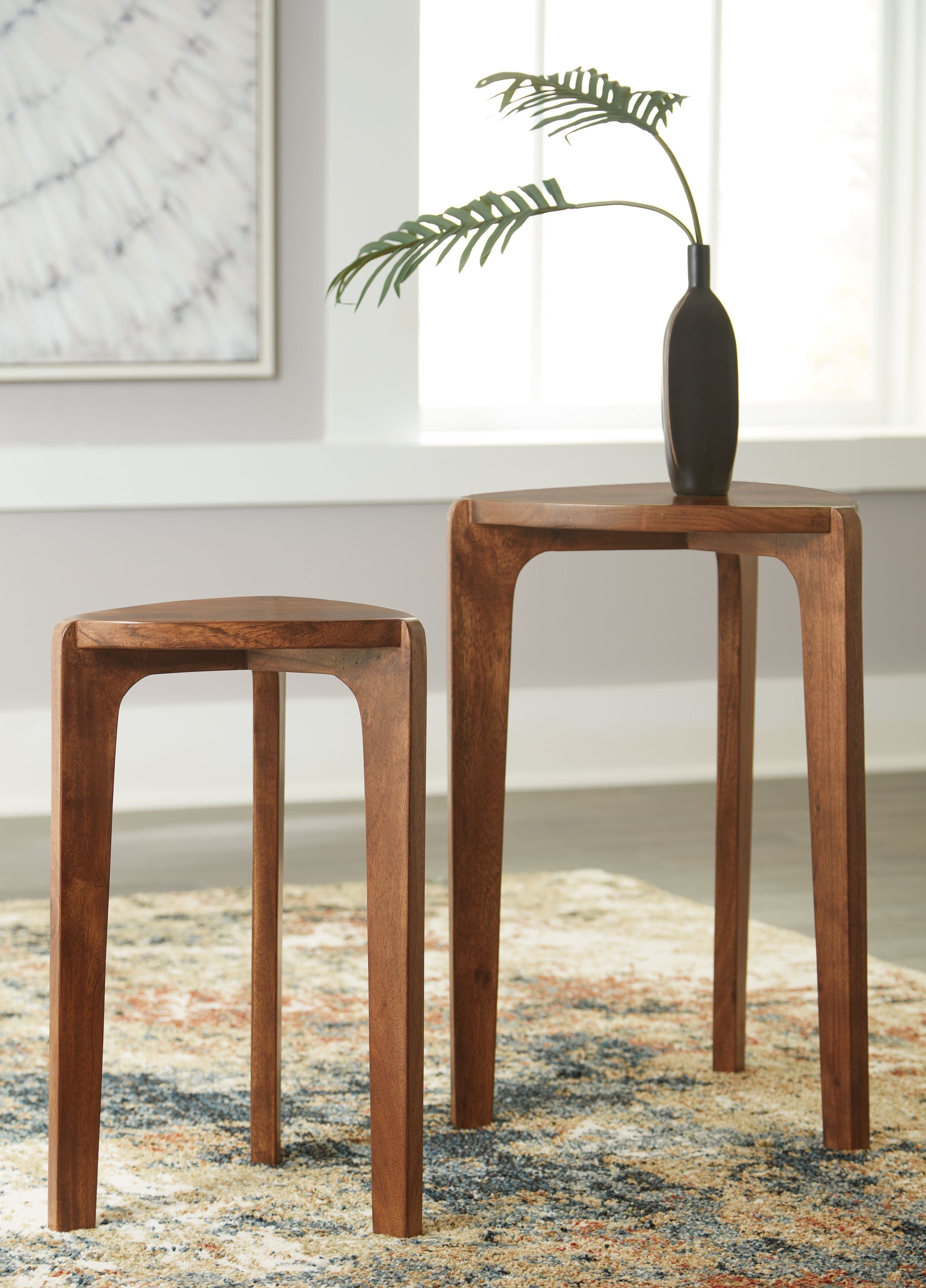 Signature Design by Ashley® Brynnleigh - Medium Brown - Accent Table Set (Set of 2) | Meri Furniture