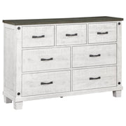 Coaster Fine Furniture Lilith - 7-Drawer Dresser - Distressed White | Meri Furniture