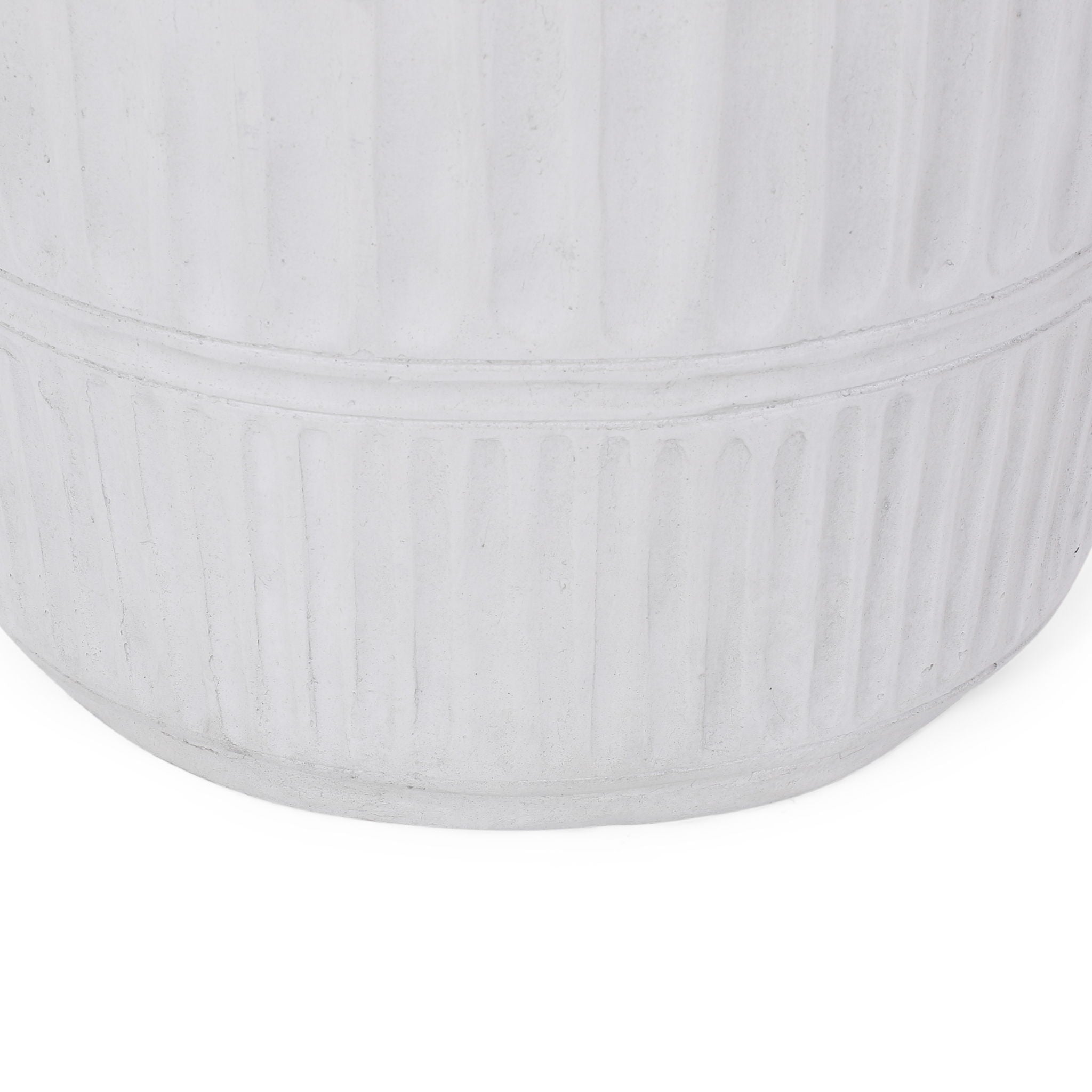 Outdoor Patio End Table - Antique White