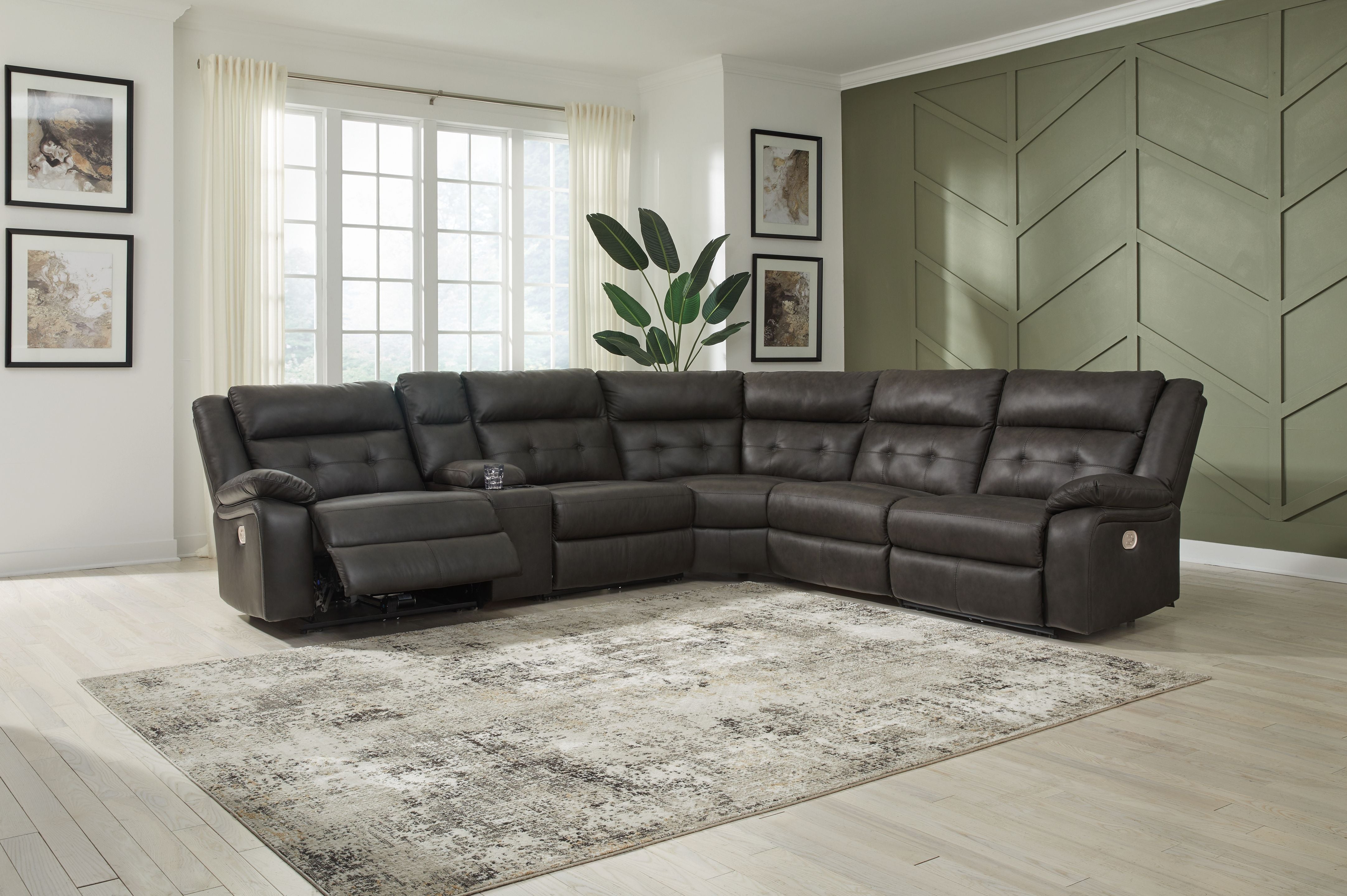 Signature Design by Ashley® Mackie Pike - Power Reclining Sectional | Meri Furniture