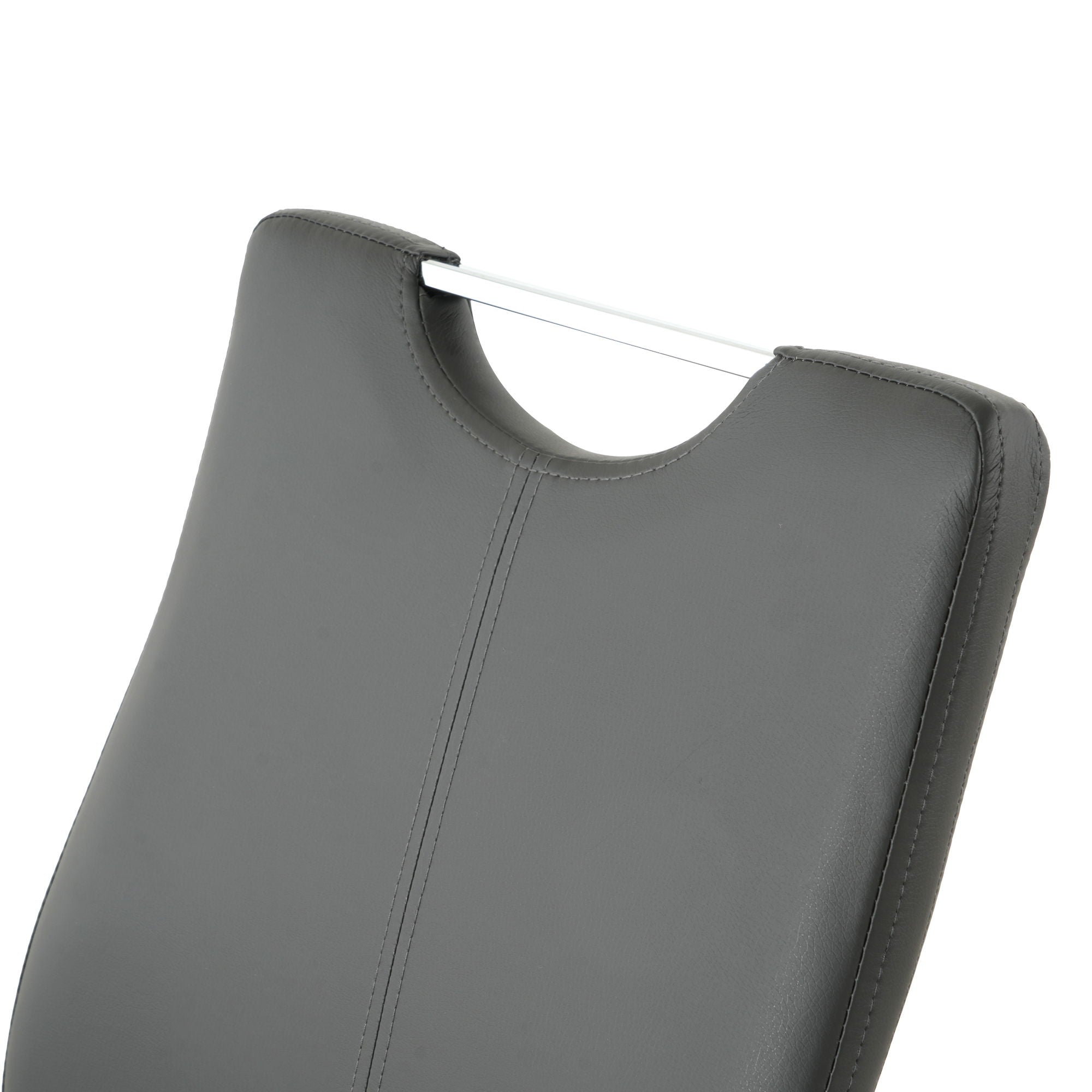 Modern Upholstered Dining Chair Electroplated Metal Legs (Set of 2)