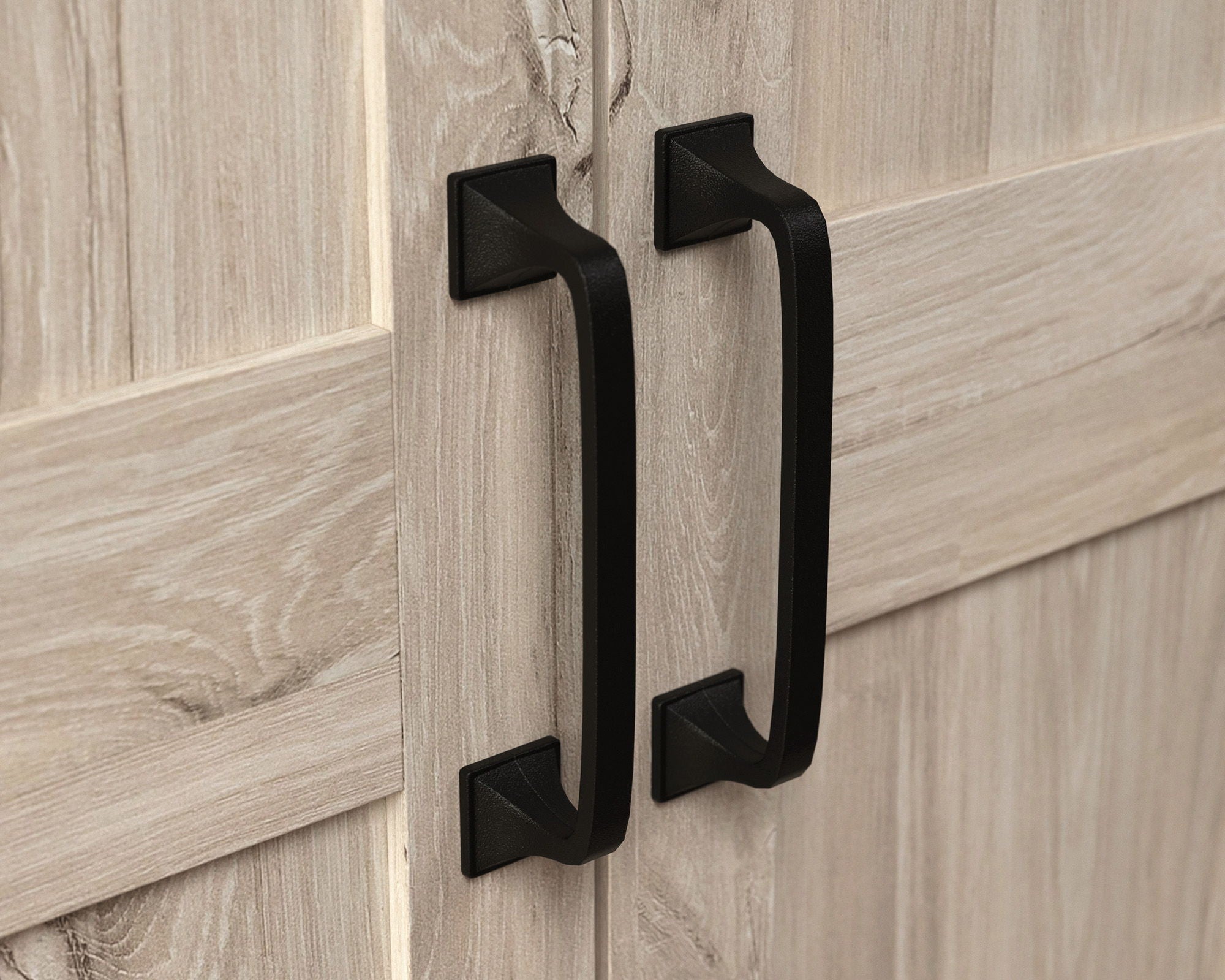 Two-Door Storage Cabinet in Chalk Oak