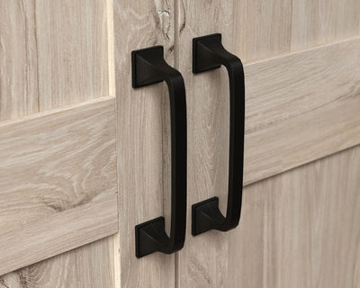 Two-Door Storage Cabinet in Chalk Oak