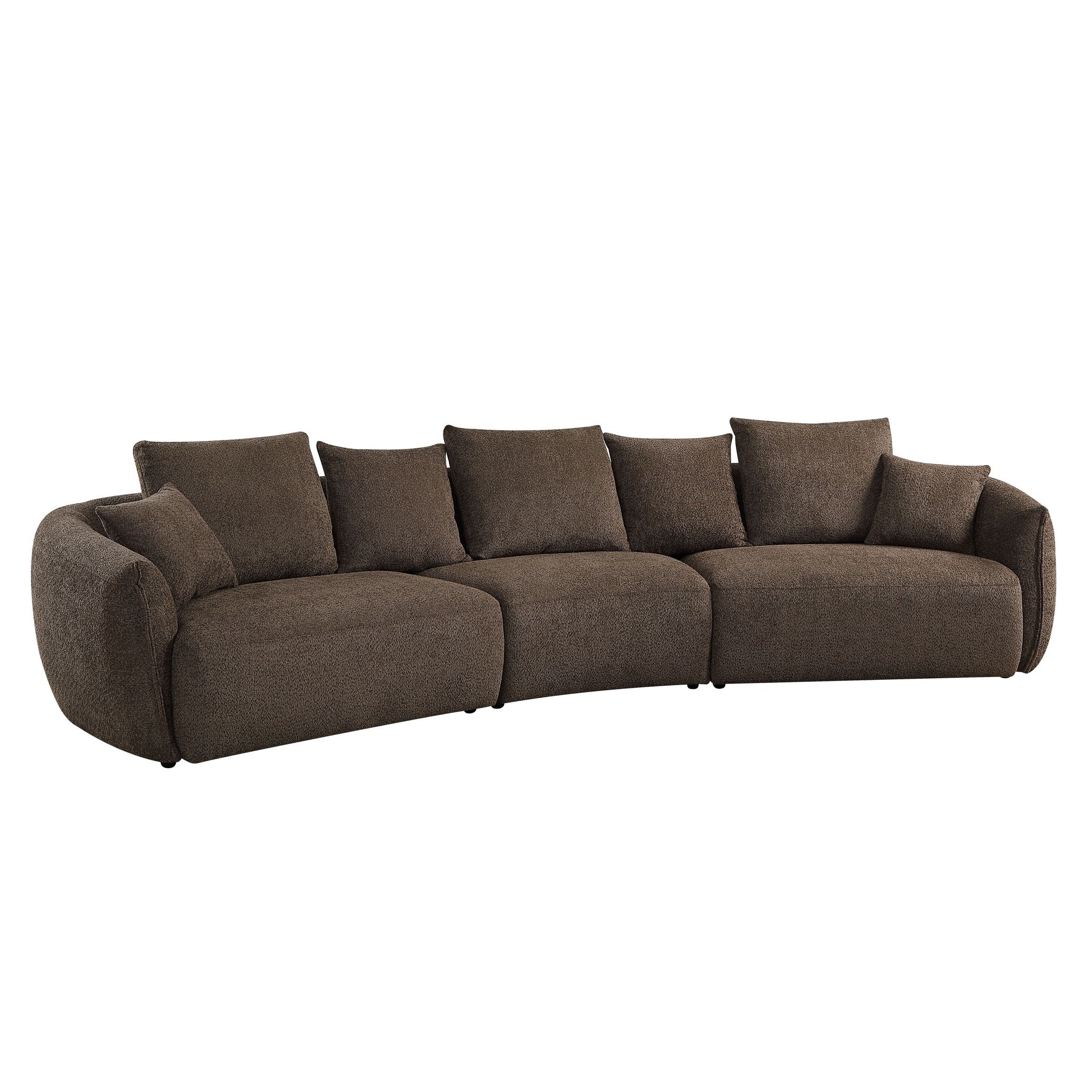 Bash - Anthology Boucle Sofa With Pillows - Brown