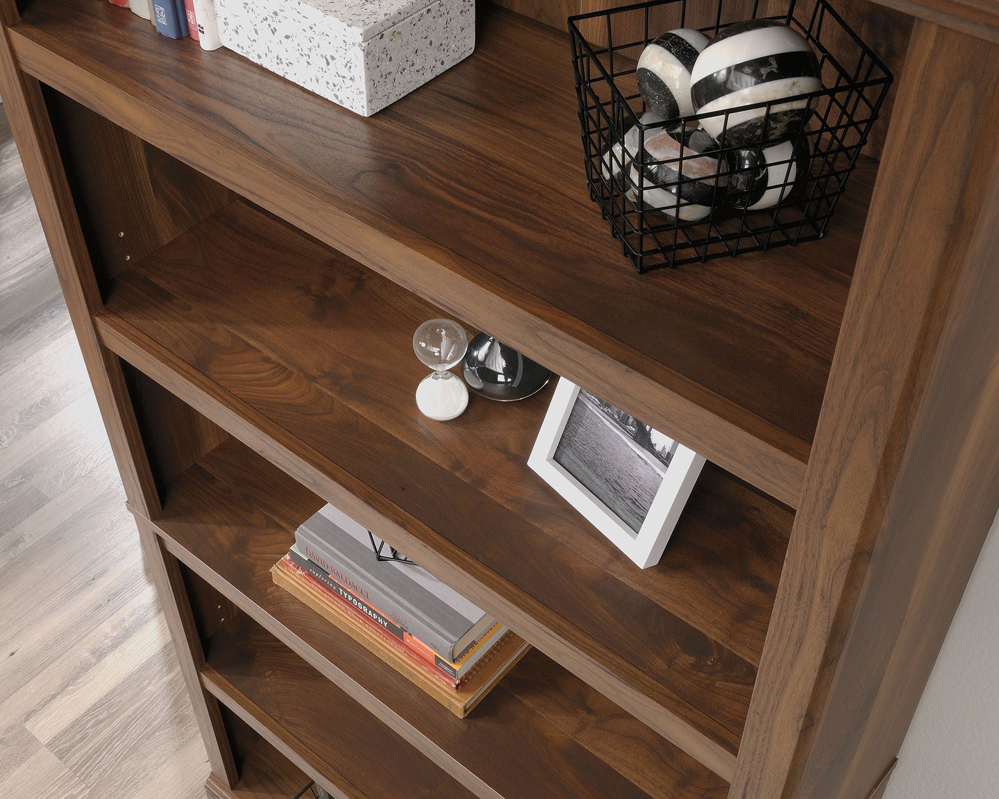 5-Shelf Bookcase Grand Walnut