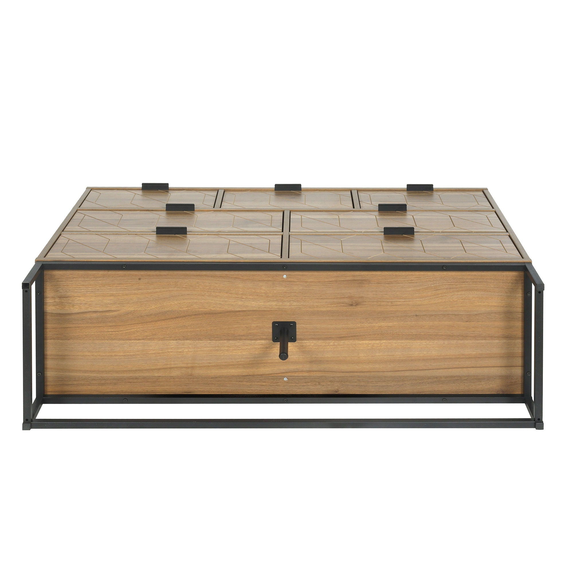 Modern 7 Drawer Dresser Cabinet - Walnut