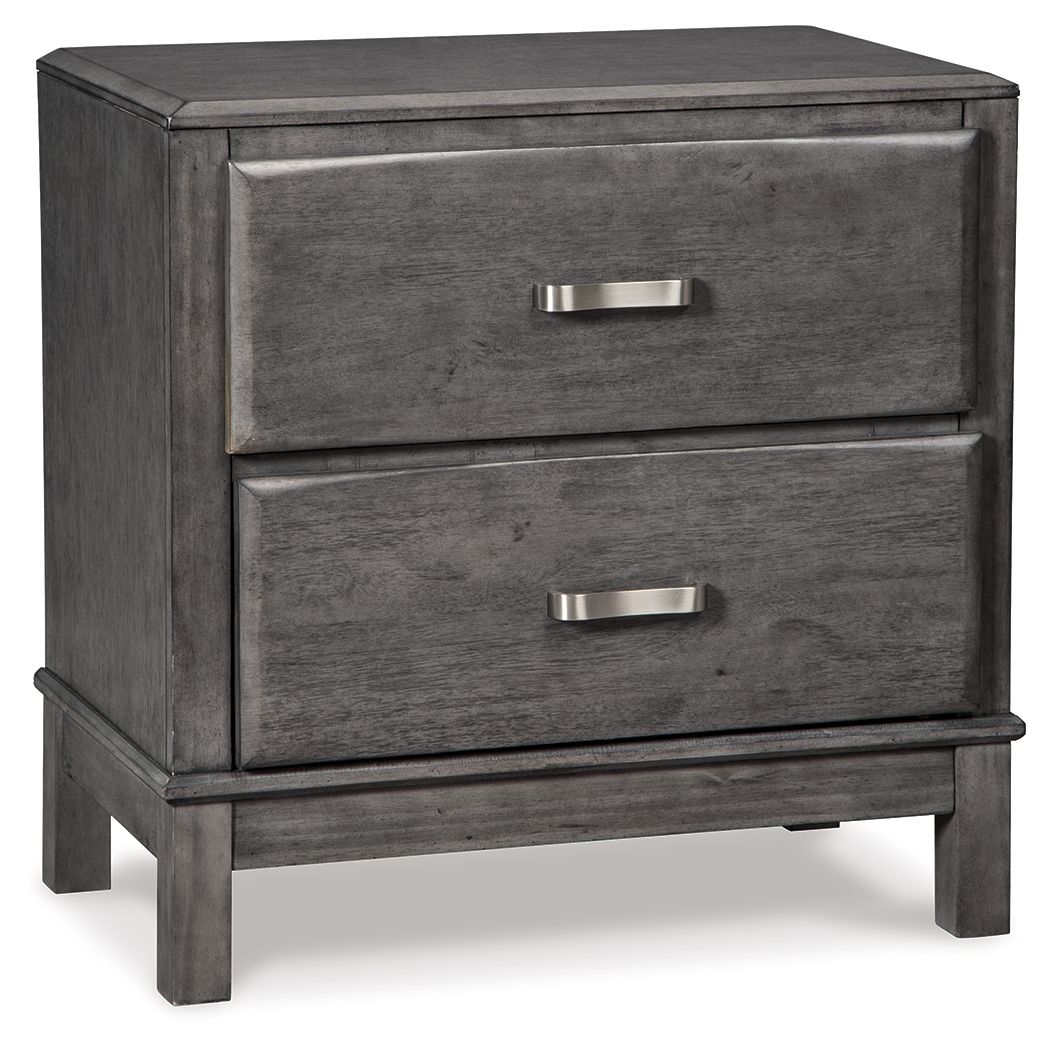 Ashley Furniture Caitbrook - Gray - Two Drawer Night Stand | Meri Furniture