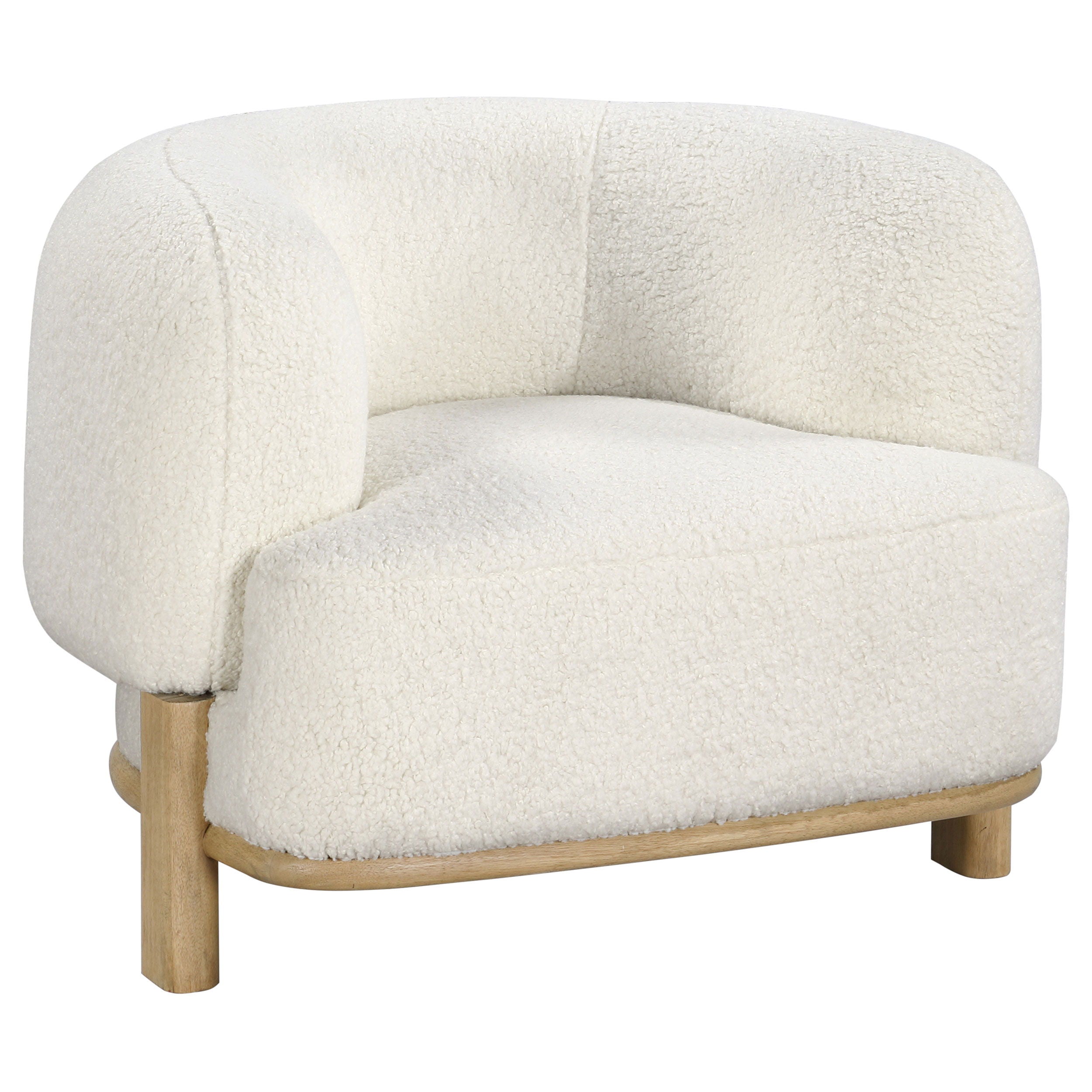 Coaster Fine Furniture Lawler - Upholstered Barrel Back Accent Chair | Meri Furniture