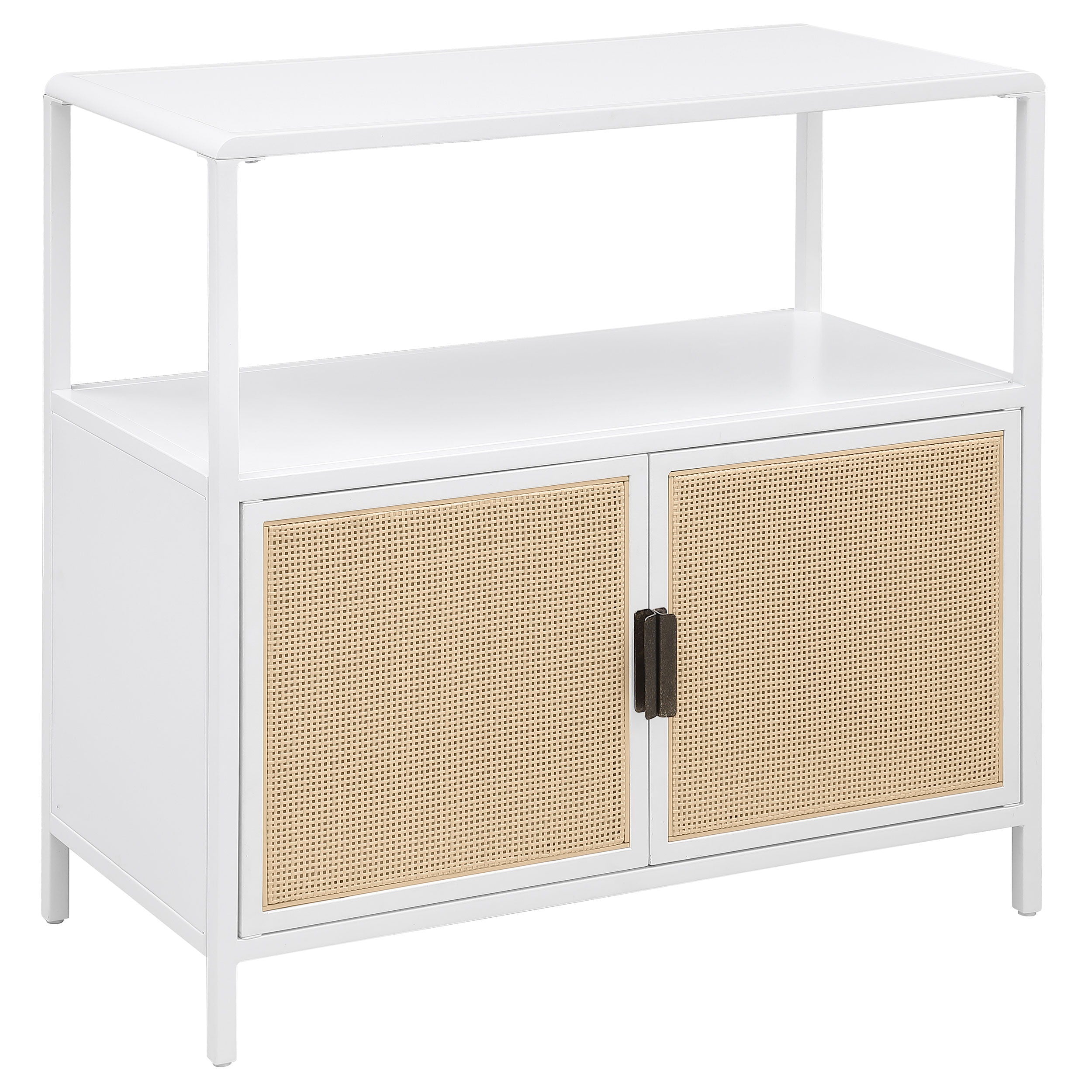 Coaster Fine Furniture Amherst - 2-Door Radio Weave Cane Metal Accent Cabinet | Meri Furniture