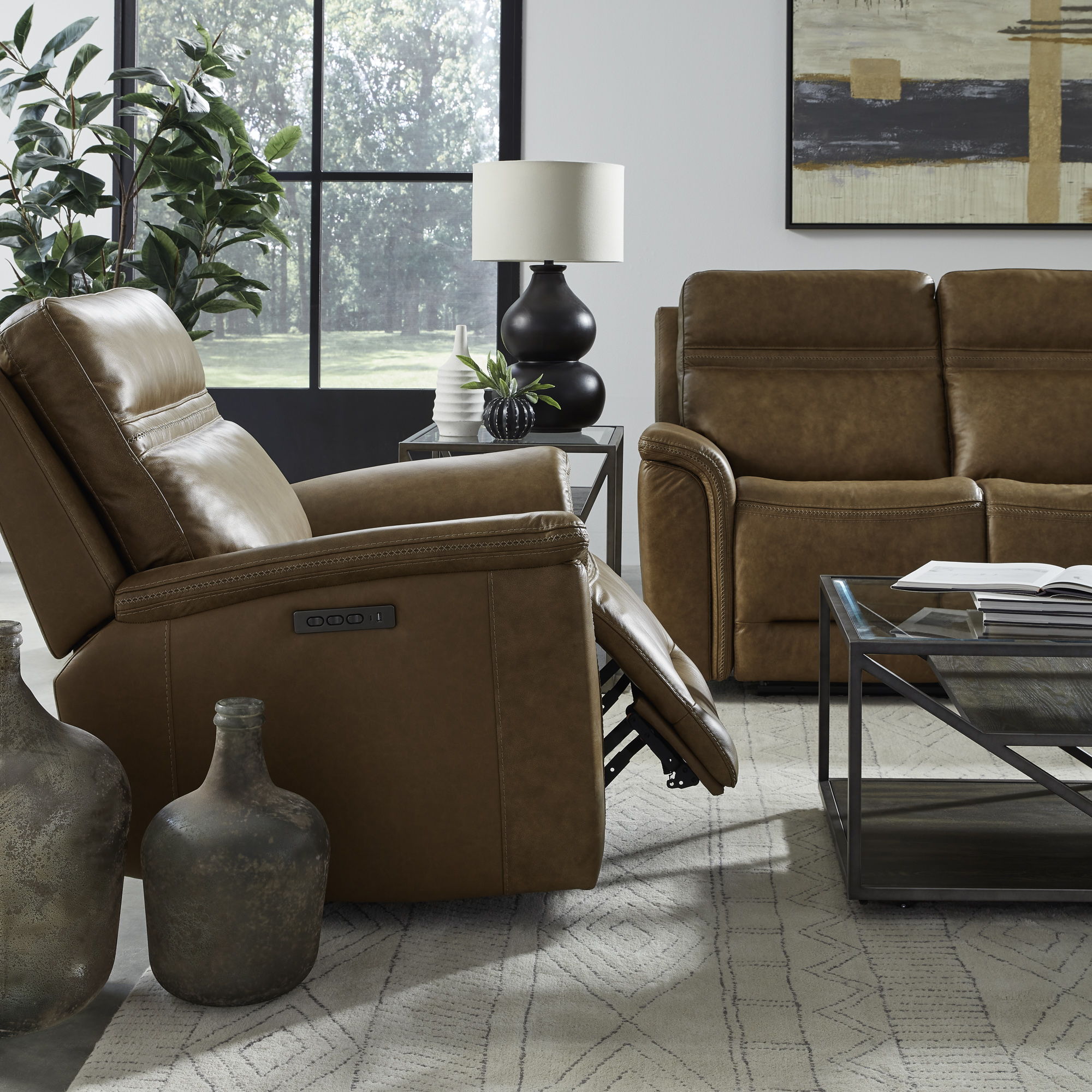 Liberty Furniture Cooper - Swivel Glider Recliner P3 | Meri Furniture