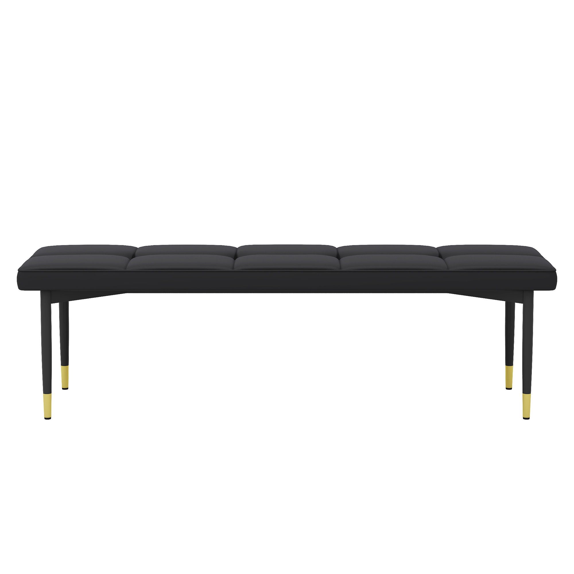 Multifunctional Shoe Bench With Faux Cushion - Black