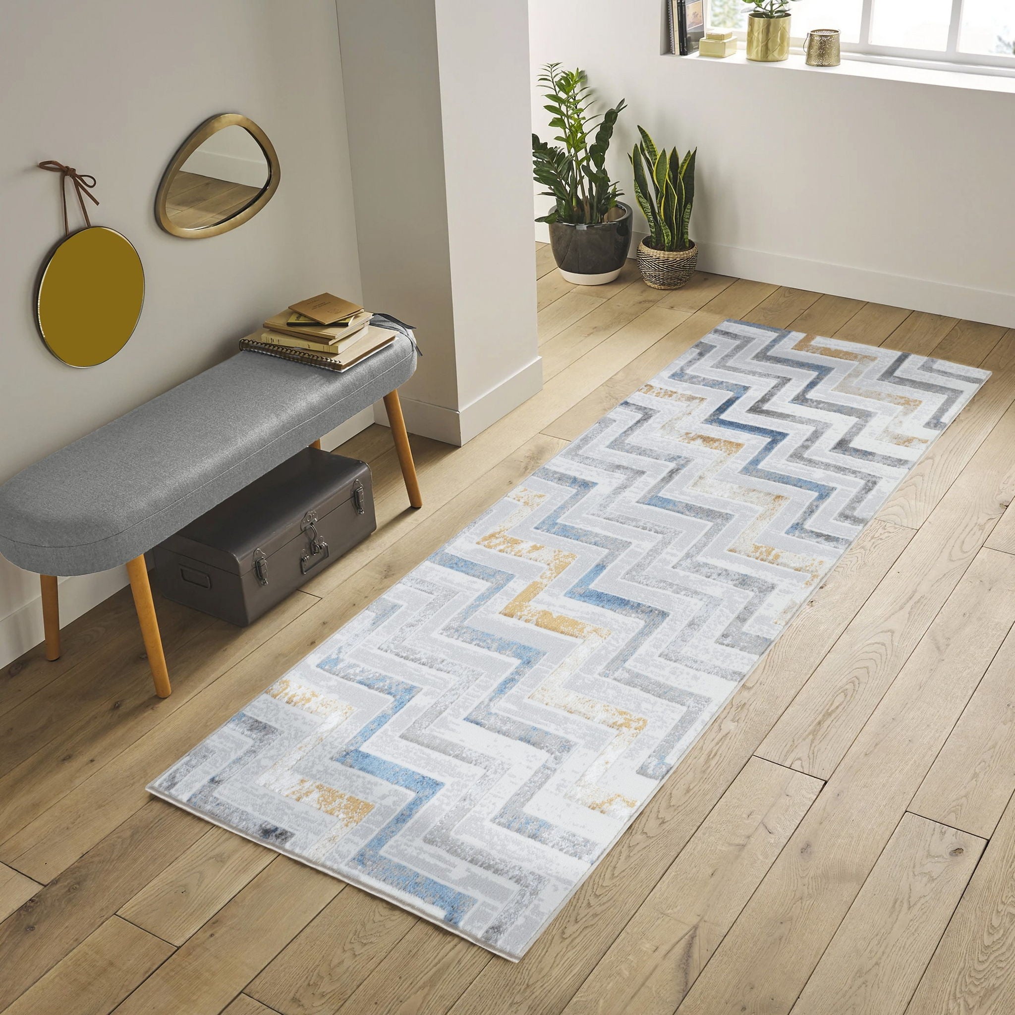 Nova - 7'10" X 9'10" Area Rug - White, Multi